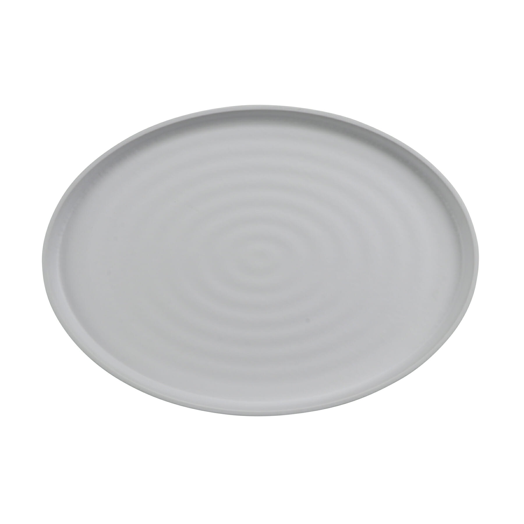 G.E.T. Enterprises RO-1410-WM/GRM Roca Matte 14" Oval White Matte/Gray Matte Melamine Platter