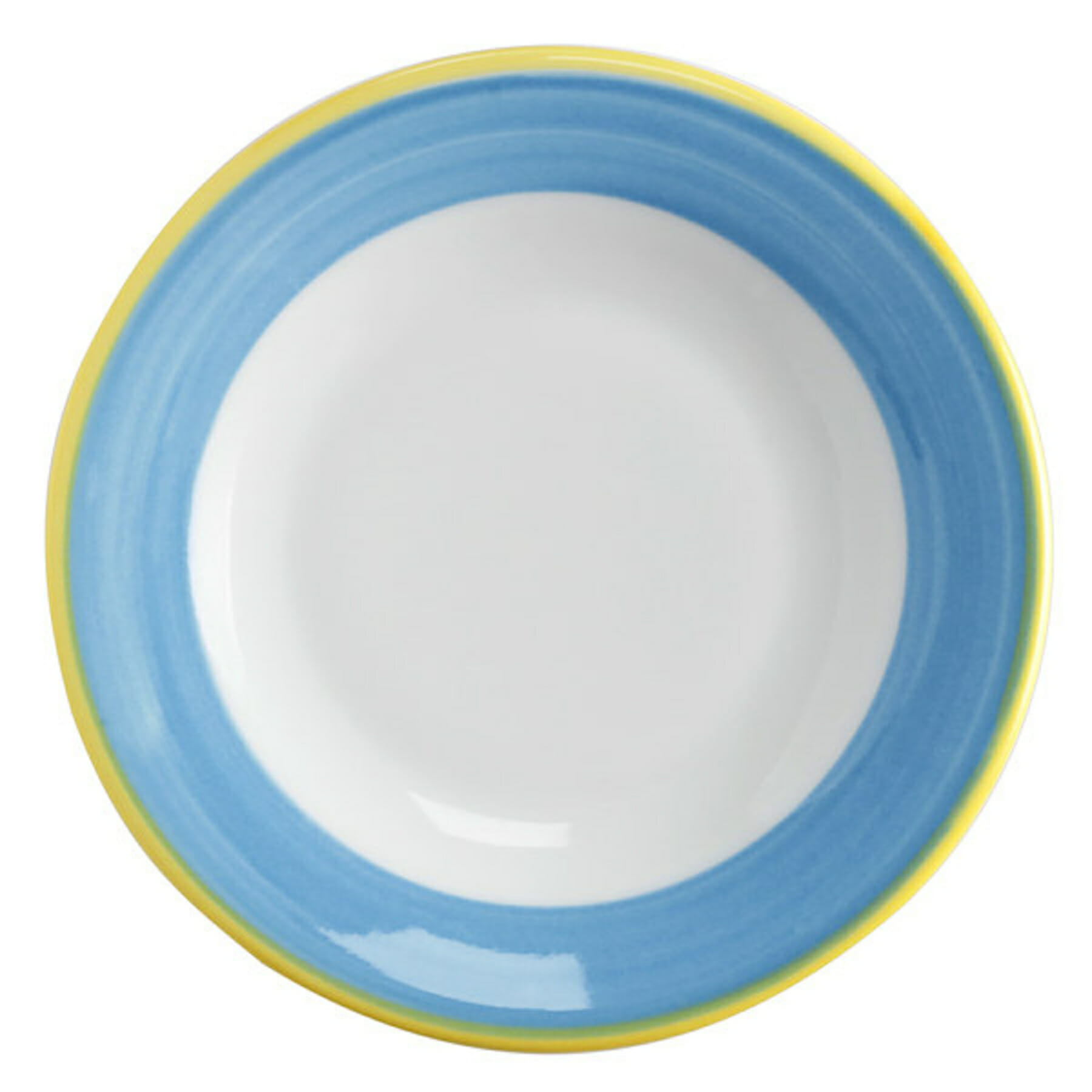 G.E.T. Enterprises PA1601901424 Corona Calypso 6-1/2" Round Blue Porcelain Plate