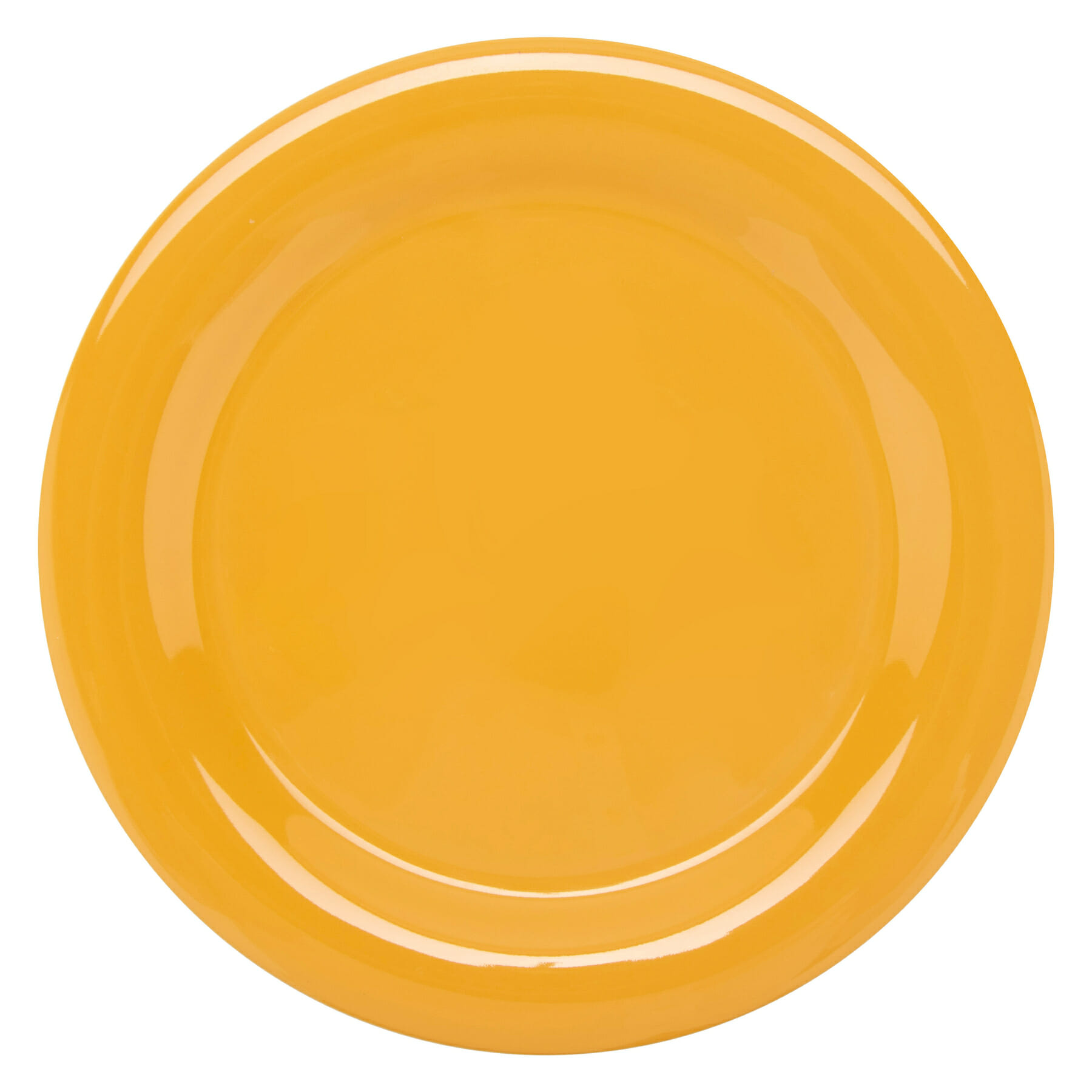 G.E.T. Enterprises NP-6-TY Diamond Mardi Gras 6-9/16" Round Tropical Yellow Melamine Plate