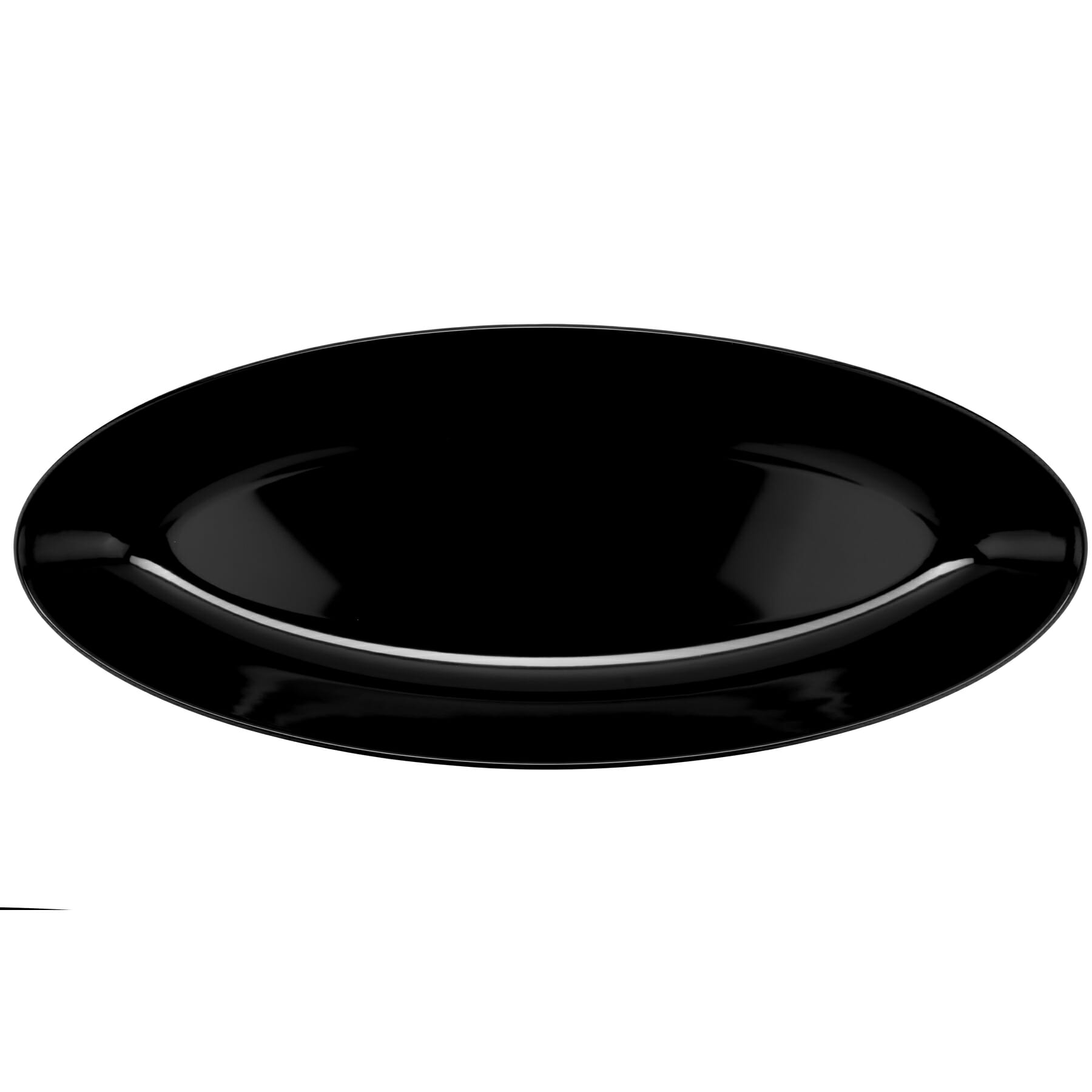G.E.T. Enterprises ML-255-BK Siciliano 27" Oval Black Melamine Platter