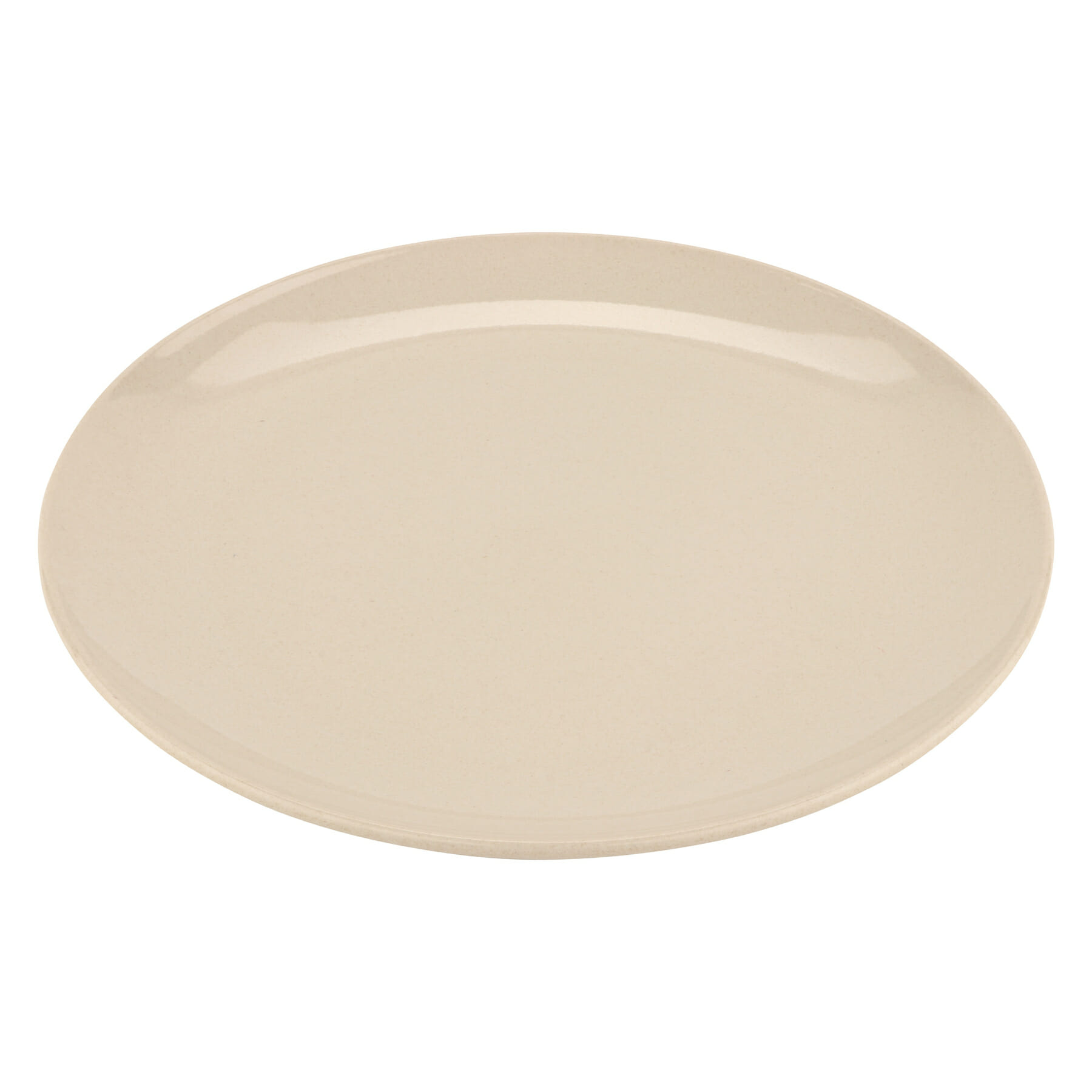 G.E.T. Enterprises BAM-16102 Bamboomel 12" Round Tan Bamboo Melamine Plate