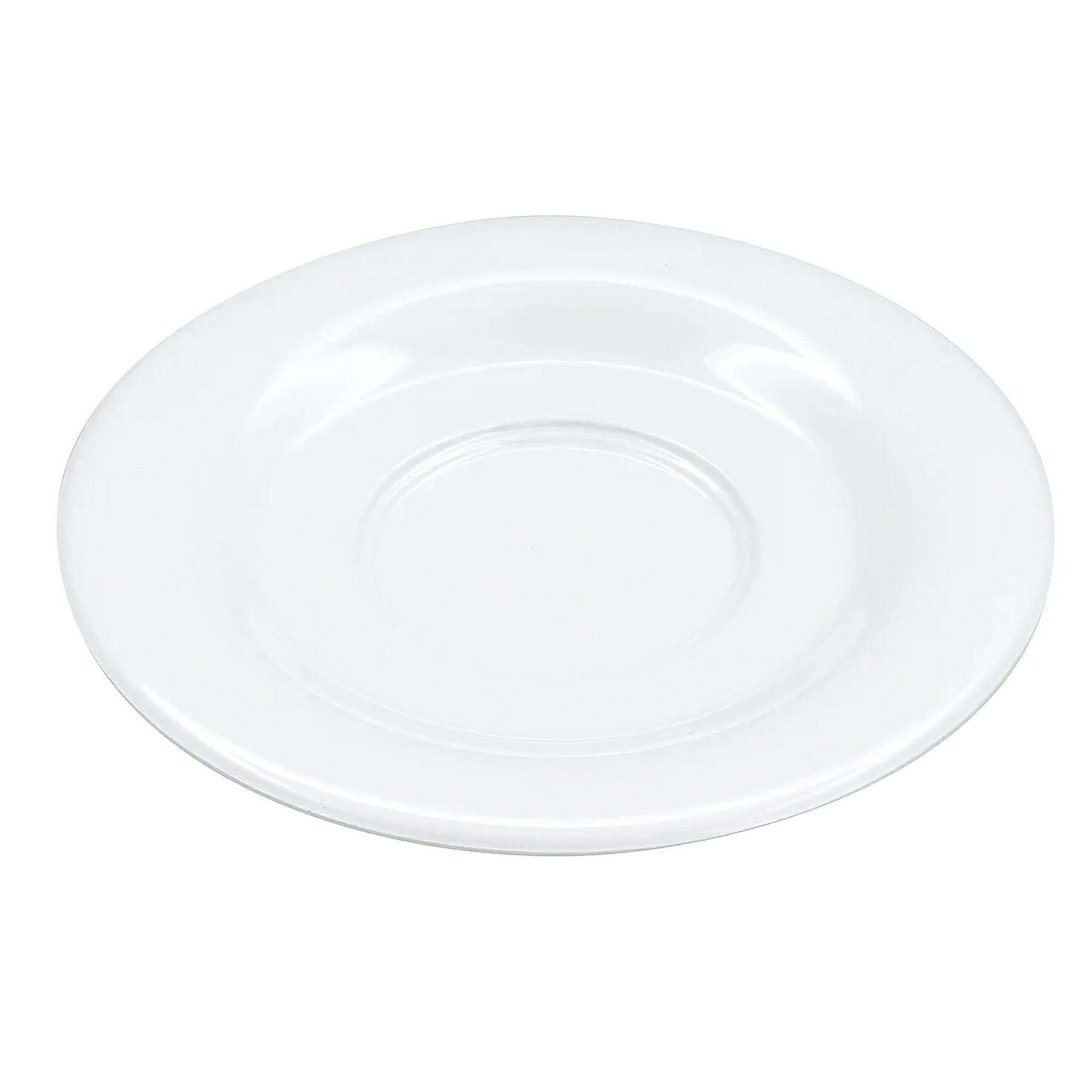 G.E.T. Enterprises SU-2-DW Diamond White 5-1/2" Round White Melamine Saucer