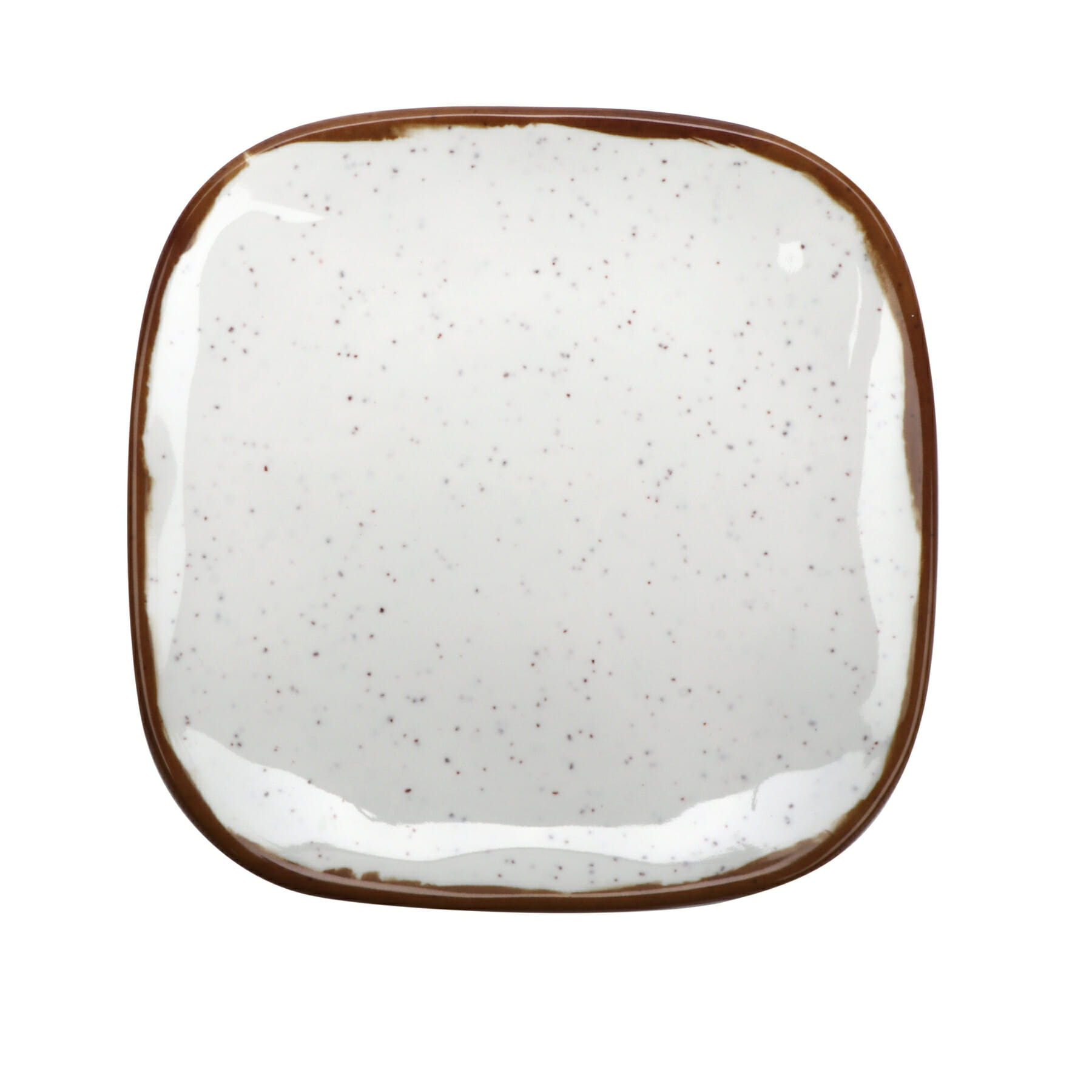 G.E.T. Enterprises SCS-6-RM Rustic Mill 6" Square Melamine Plate