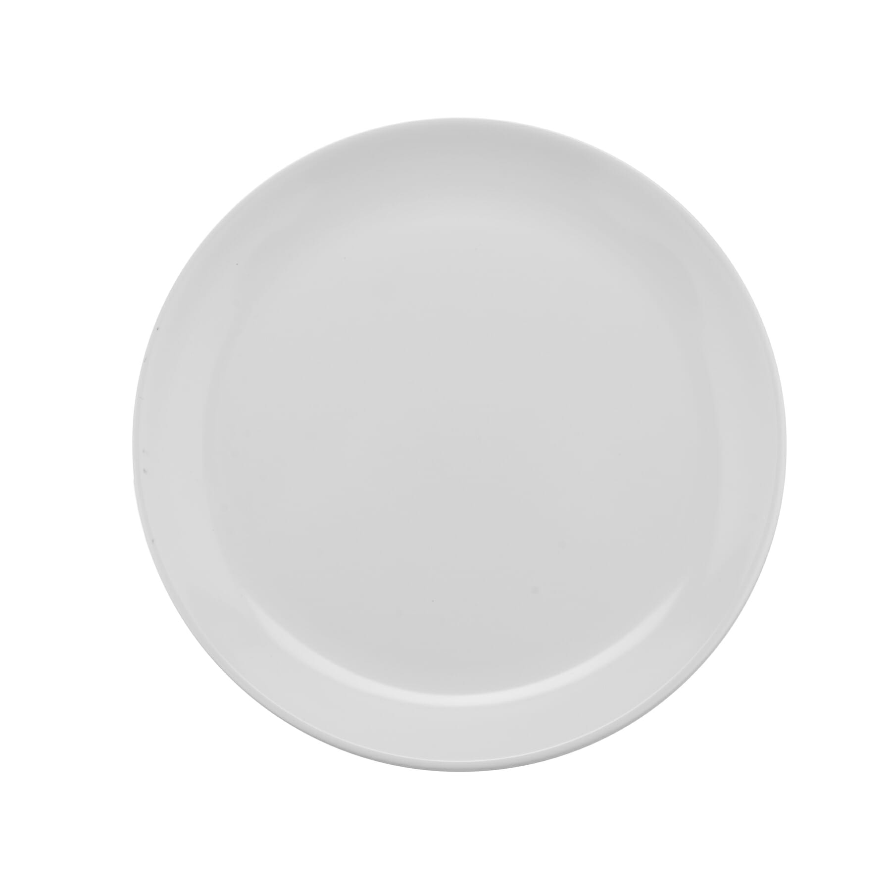 G.E.T. Enterprises BF-1050-AW Settlement 10-1/2" Round American White Melamine Plate