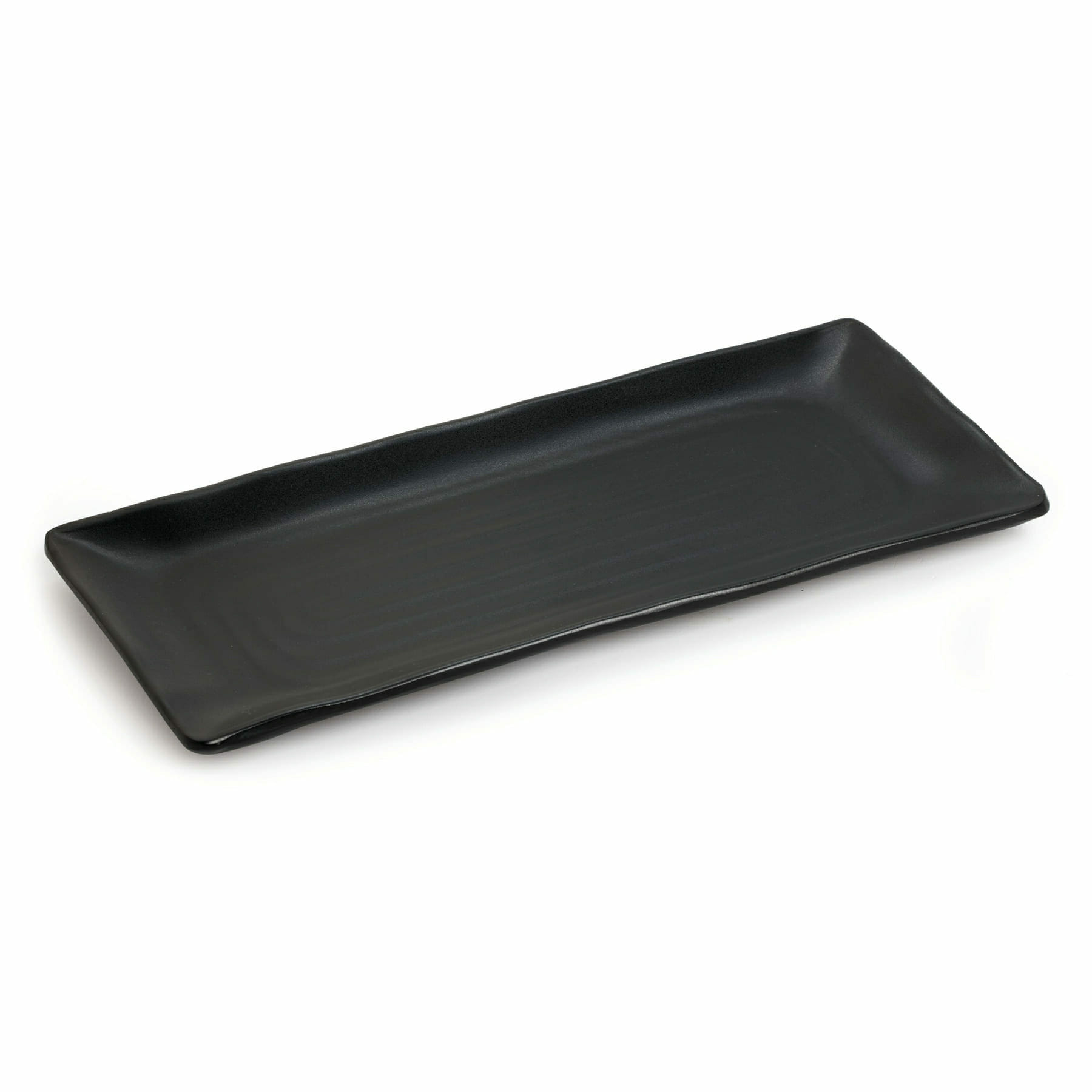 G.E.T. Enterprises RP-1145-BK Nara 10-7/16" Rectangle Black Melamine Platter