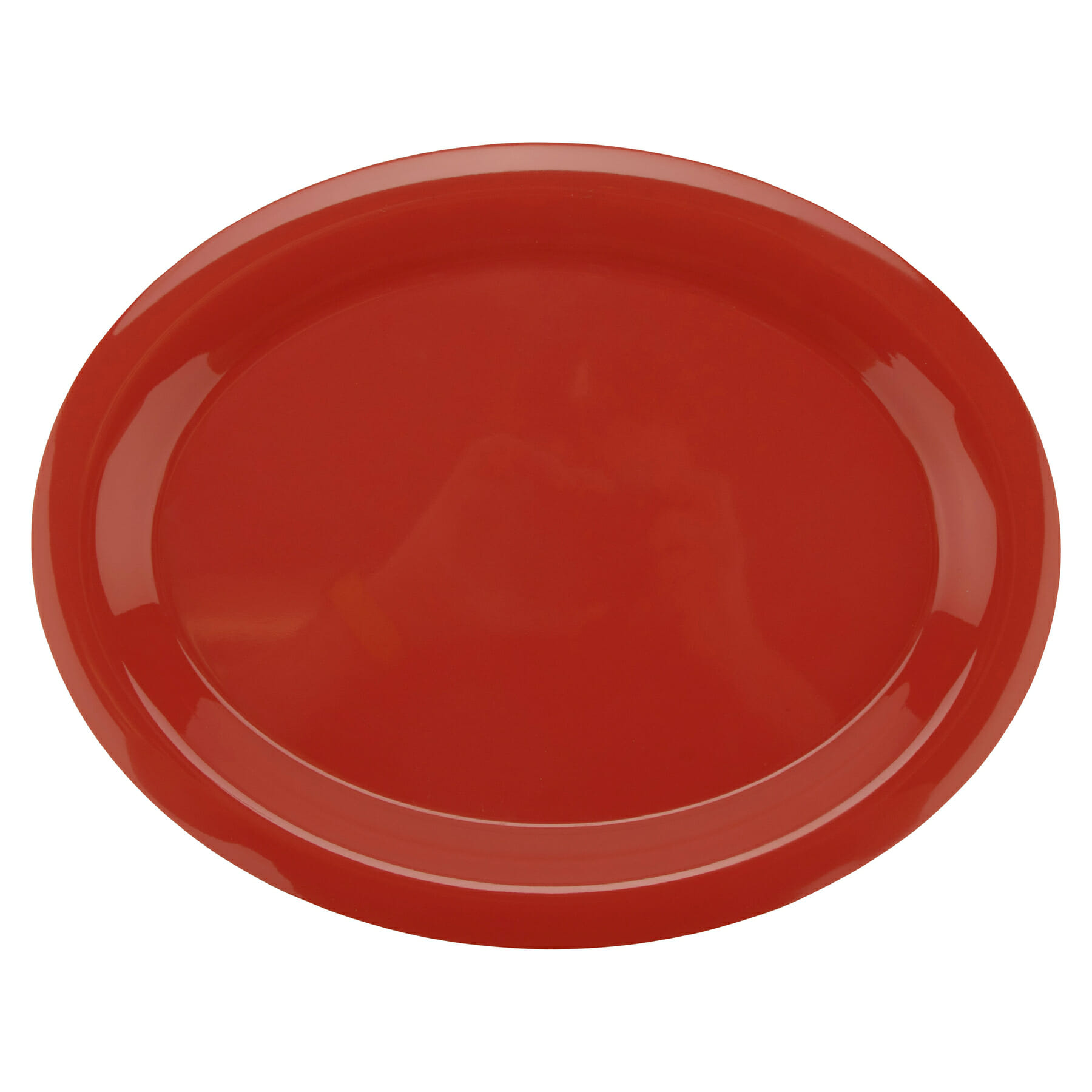 G.E.T. Enterprises OP-135-RO Diamond Mardi Gras 13-3/8" Oval Rio Orange Melamine Platter