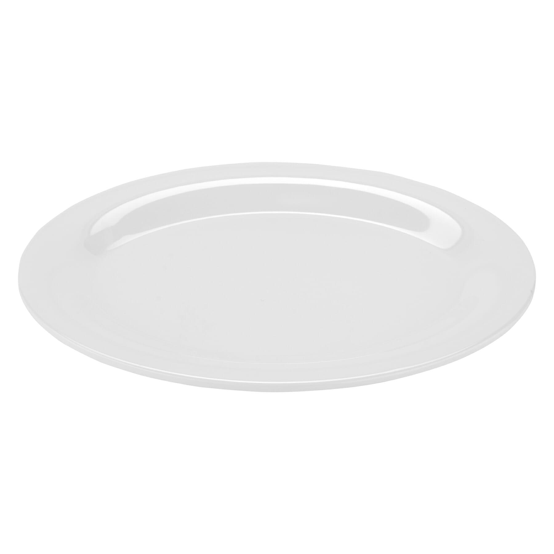 G.E.T. Enterprises OP-950-DW Diamond White 9-1/2" Oval Diamond White Melamine Platter