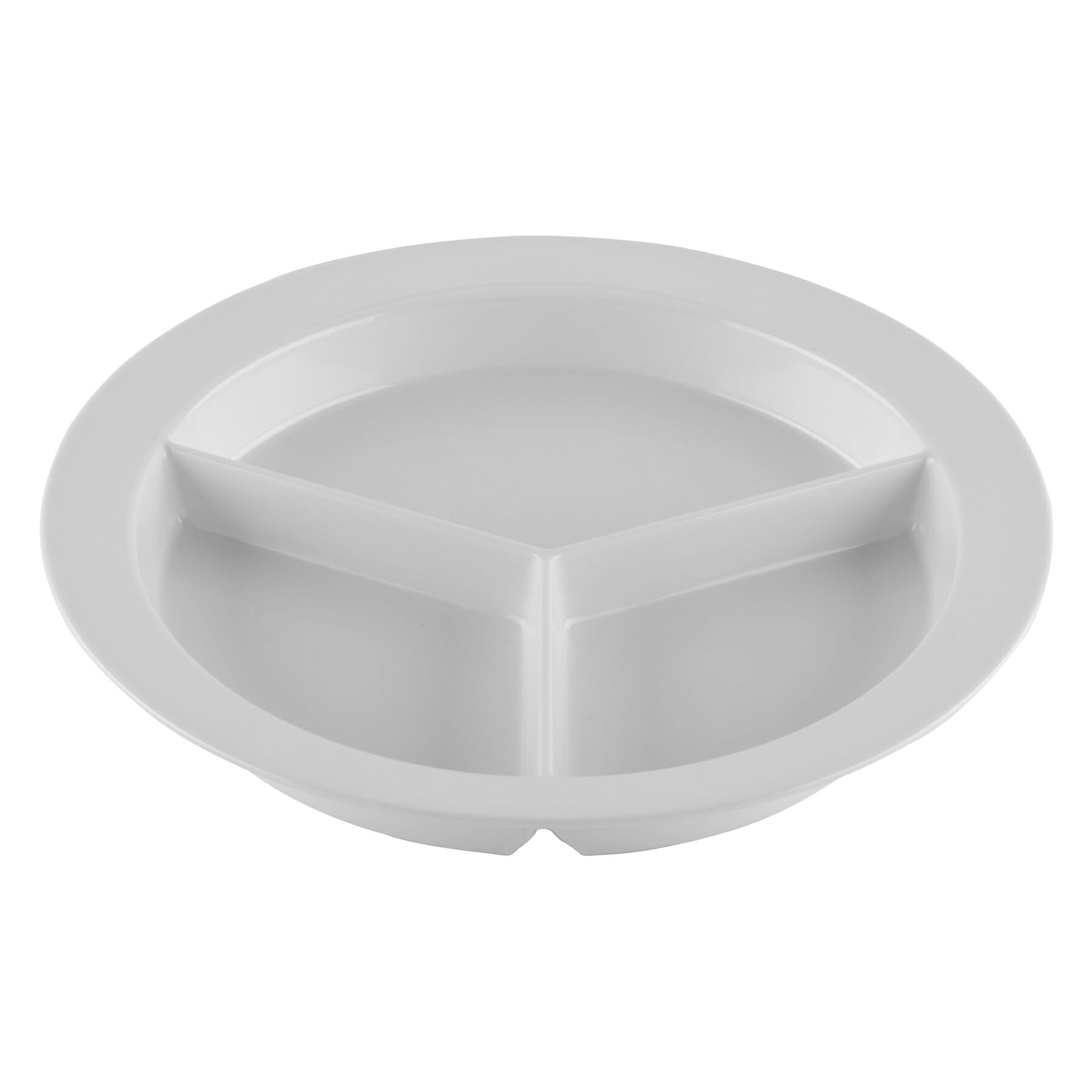 G.E.T. Enterprises P-1530-W Supermel 9" Round White Polycarbonate Plate