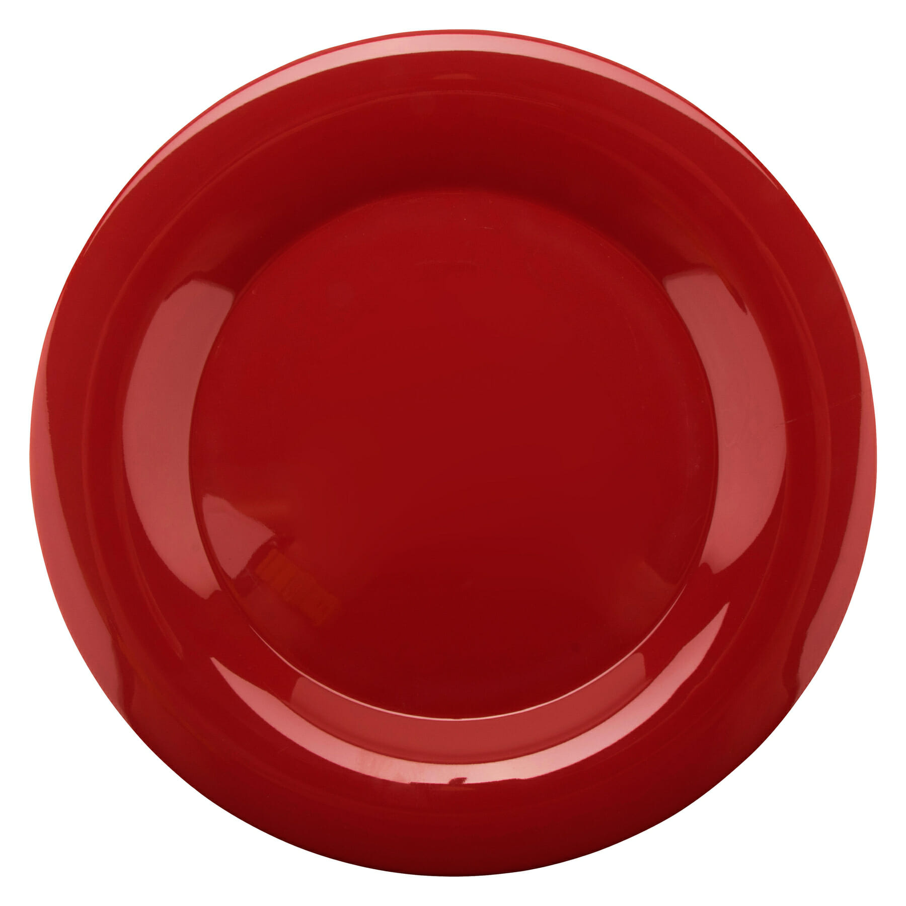 G.E.T. Enterprises WP-10-CR Diamond Harvest 10-9/16" Round Cranberry Melamine Plate