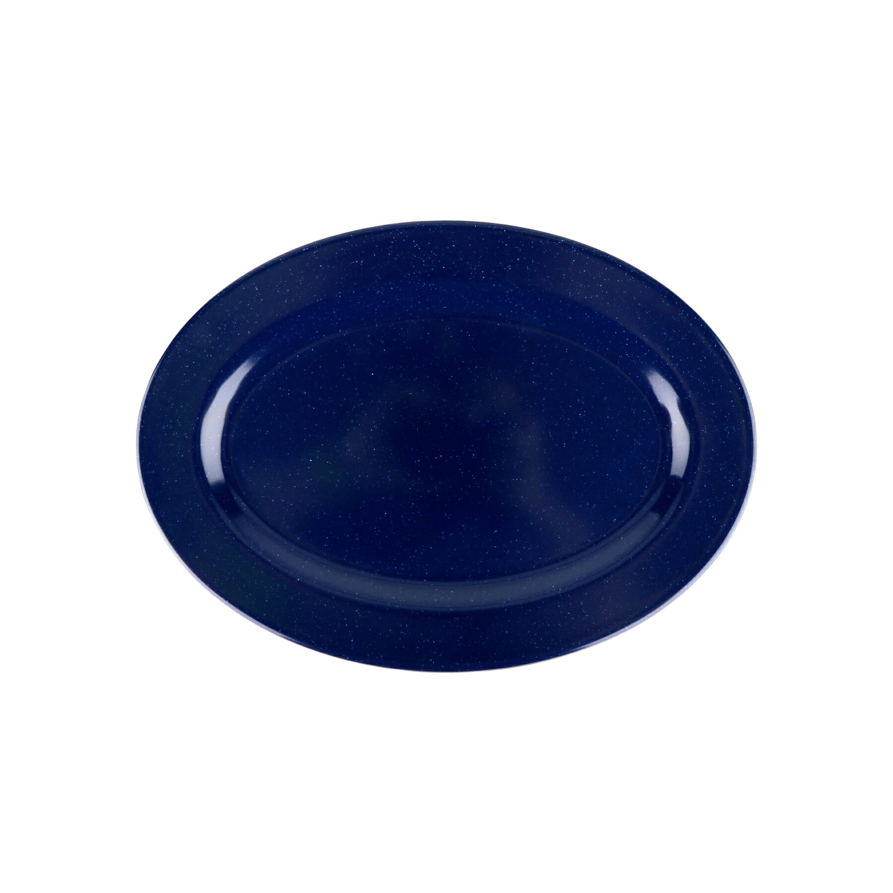 G.E.T. Enterprises M-4020-TB Texas Blue 14" Oval Texas Blue Melamine Platter