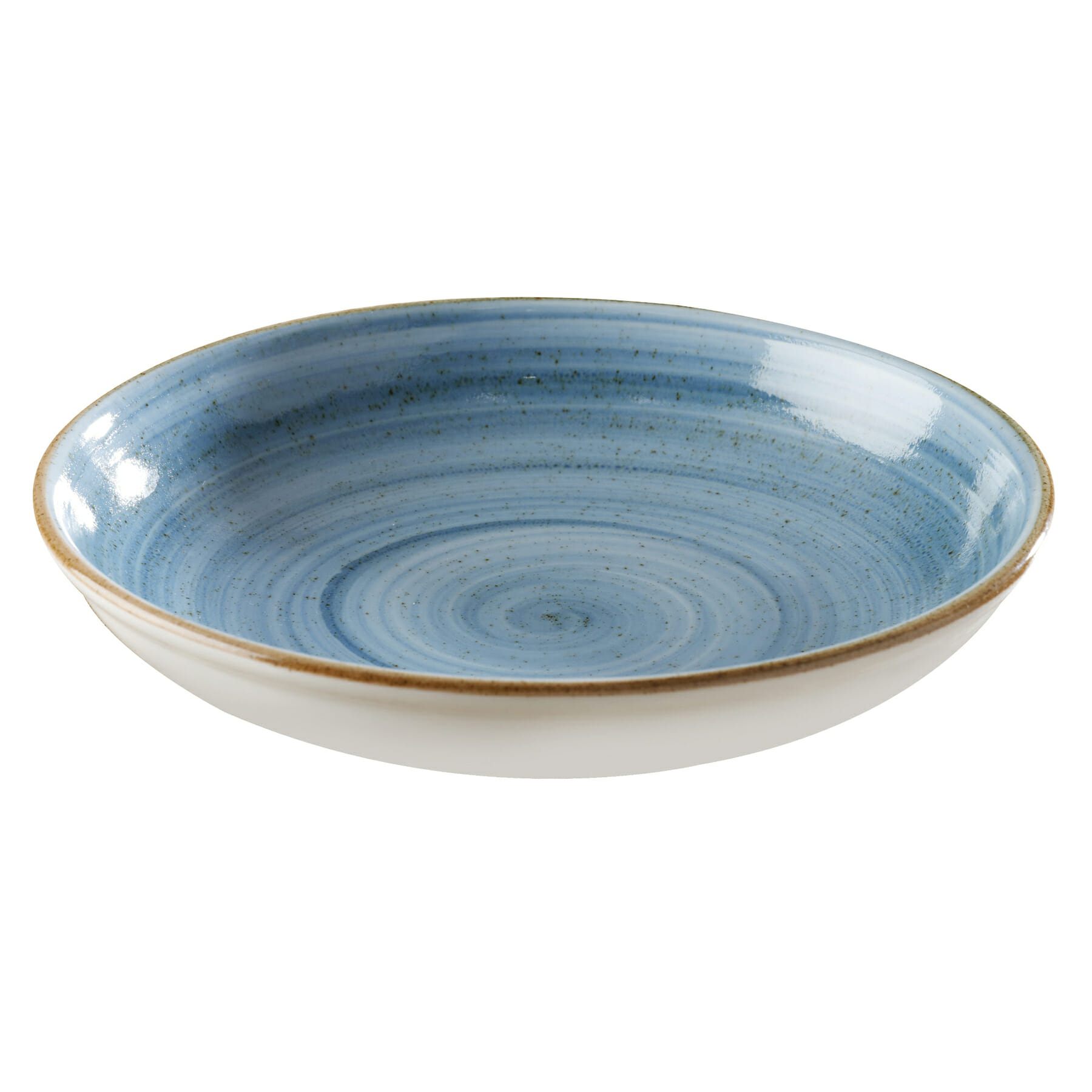 G.E.T. Enterprises PA1604837512 Corona Artisan Blue 9-13/16" Round Blue Porcelain Plate
