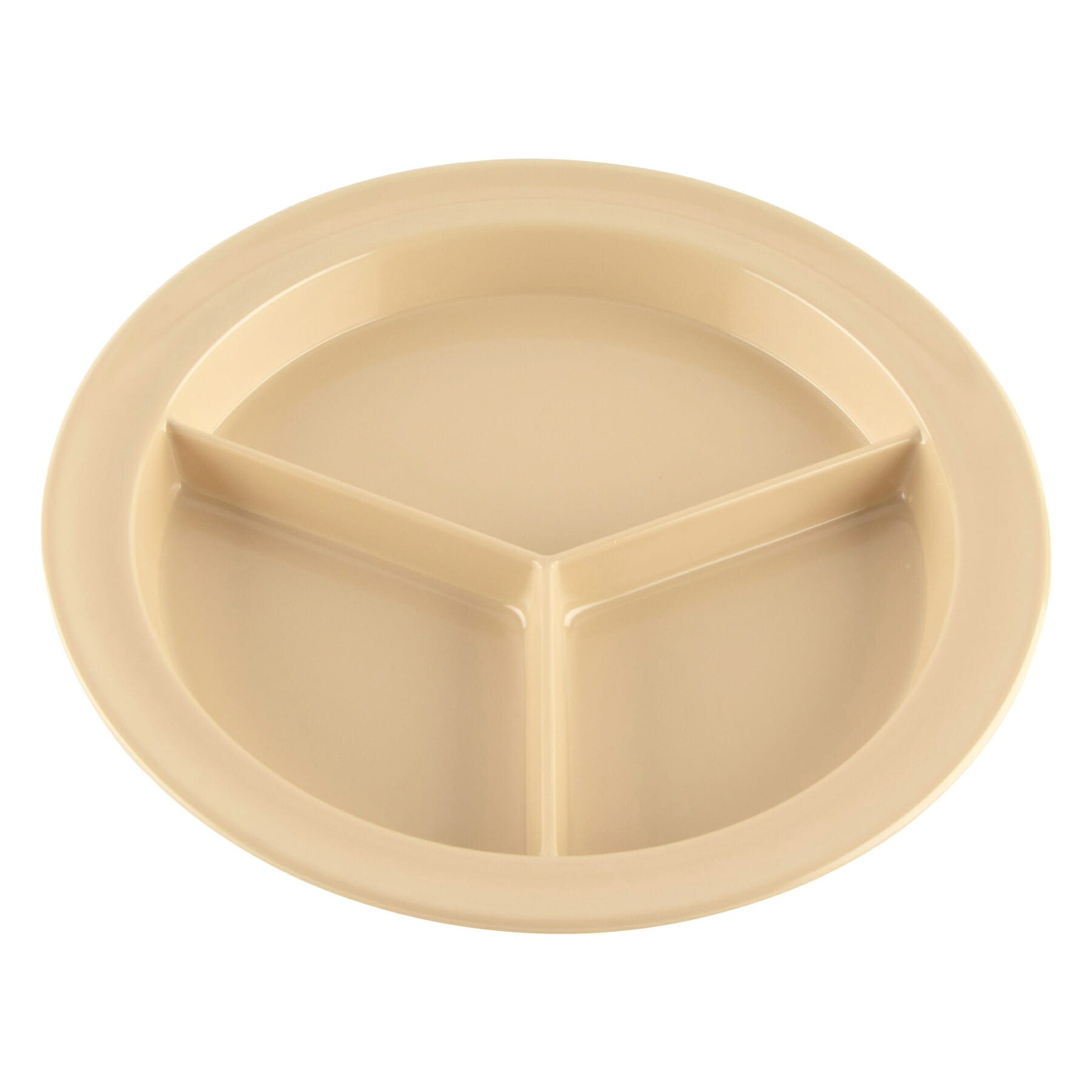 G.E.T. Enterprises CP-530-T Supermel 9" Round Tan Melamine Plate