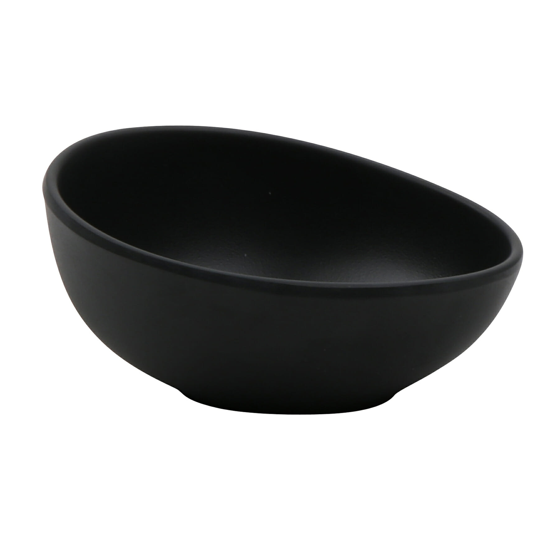 G.E.T. Enterprises B-1200-DG Riverstone 8 oz. Round Dark Gray Melamine Bowl