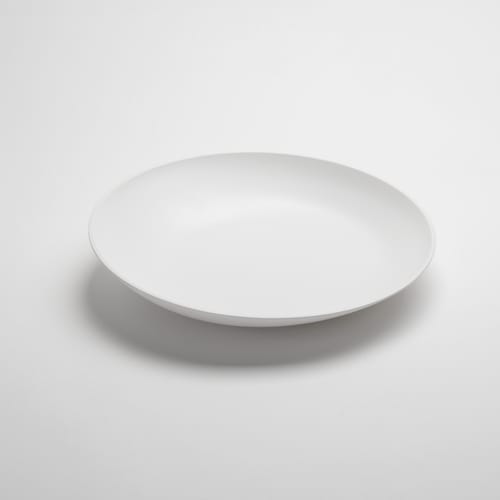 American Metalcraft LFTBW16 104 oz. White Angled Melamine Lift Bowl