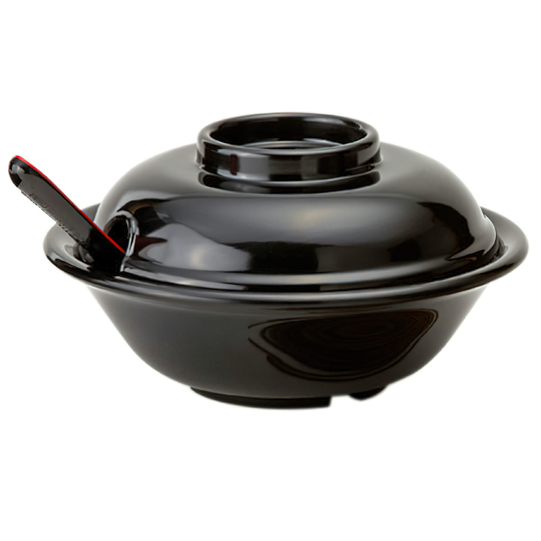 G.E.T. Enterprises B-720-BK Fuji 16 oz. Round Black Melamine Bowl