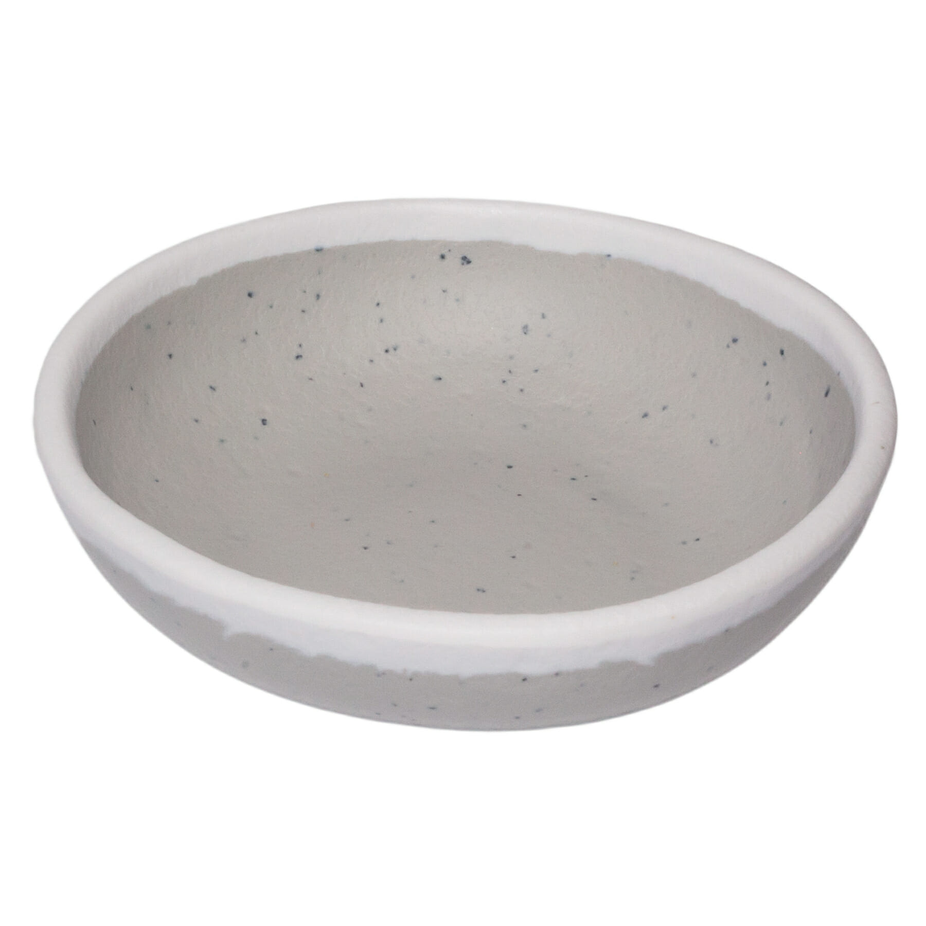 G.E.T. Enterprises B-55-DVG Pottery Market Glazed 4.5 oz. Round Dove Gray Melamine Bowl
