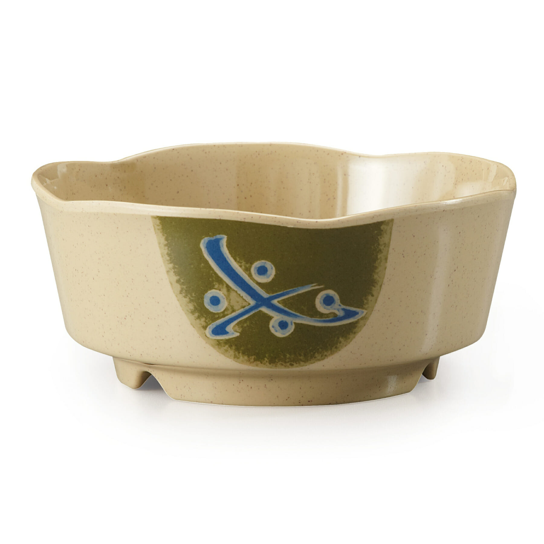 G.E.T. Enterprises 0163-TD Traditional 16 oz. Round Patterned Melamine Bowl