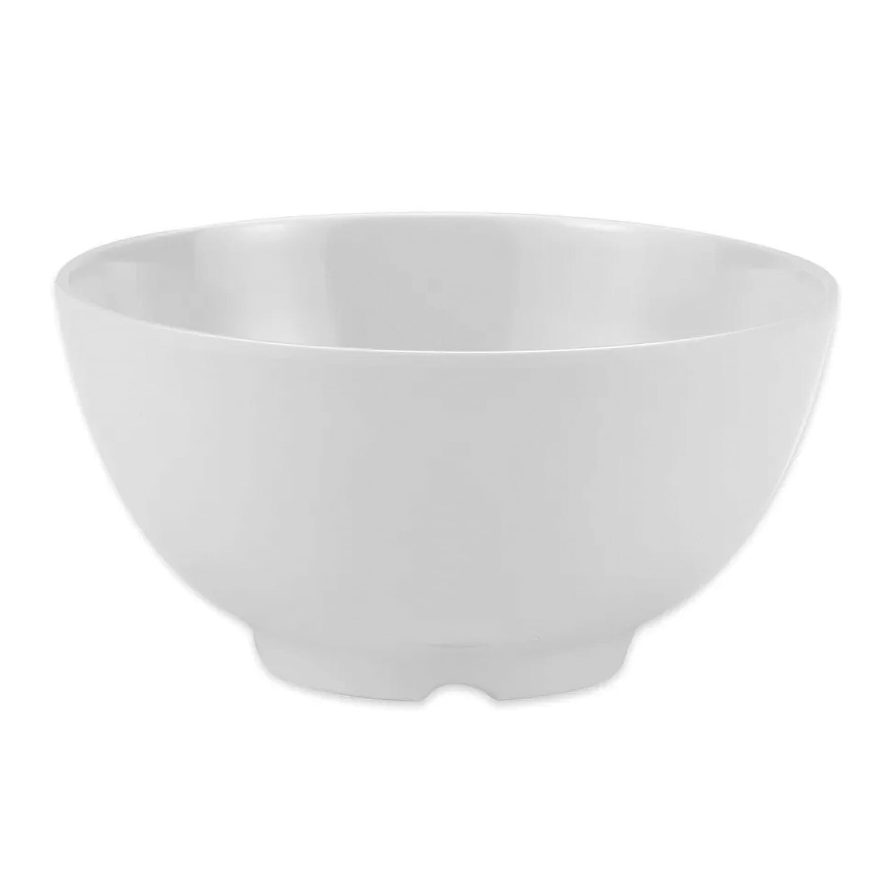 G.E.T. Enterprises M-706-W Water Lily 24 oz. Round White Melamine Bowl