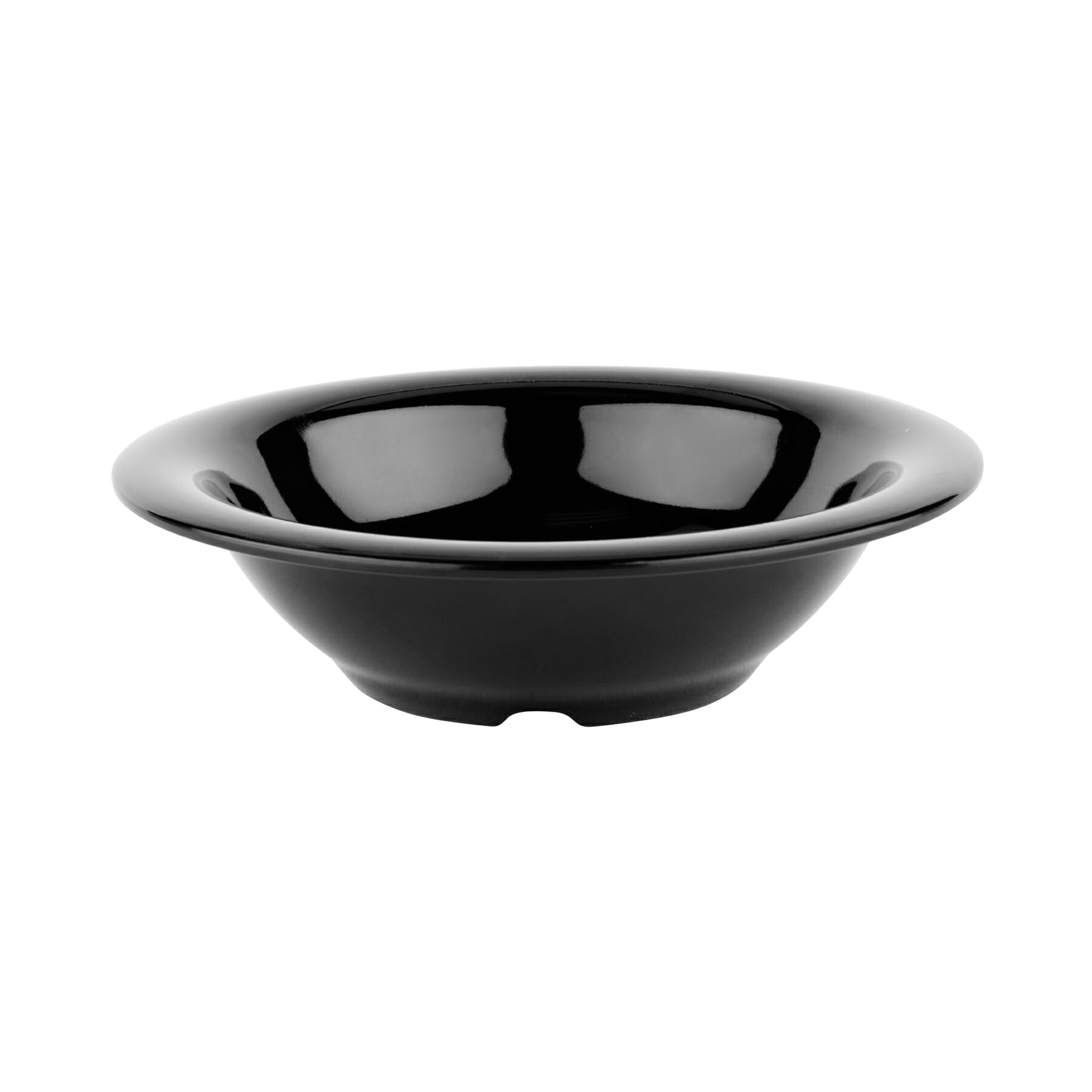 G.E.T. Enterprises B-127-BK Black Elegance 12 oz. Round Black Melamine Bowl