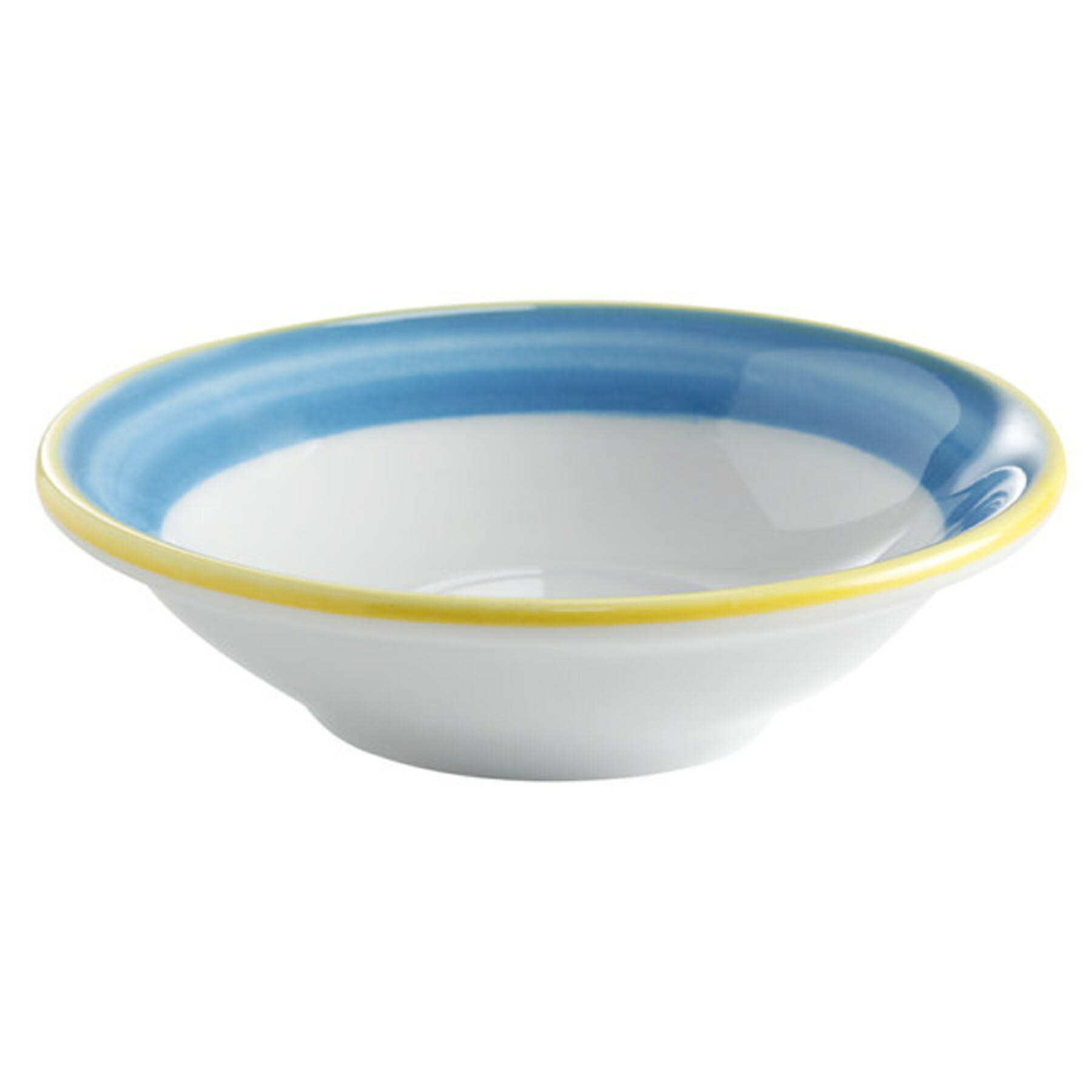 G.E.T. Enterprises PA1601703724 Corona Calypso 10 oz. Round Calypso Blue Porcelain Bowl