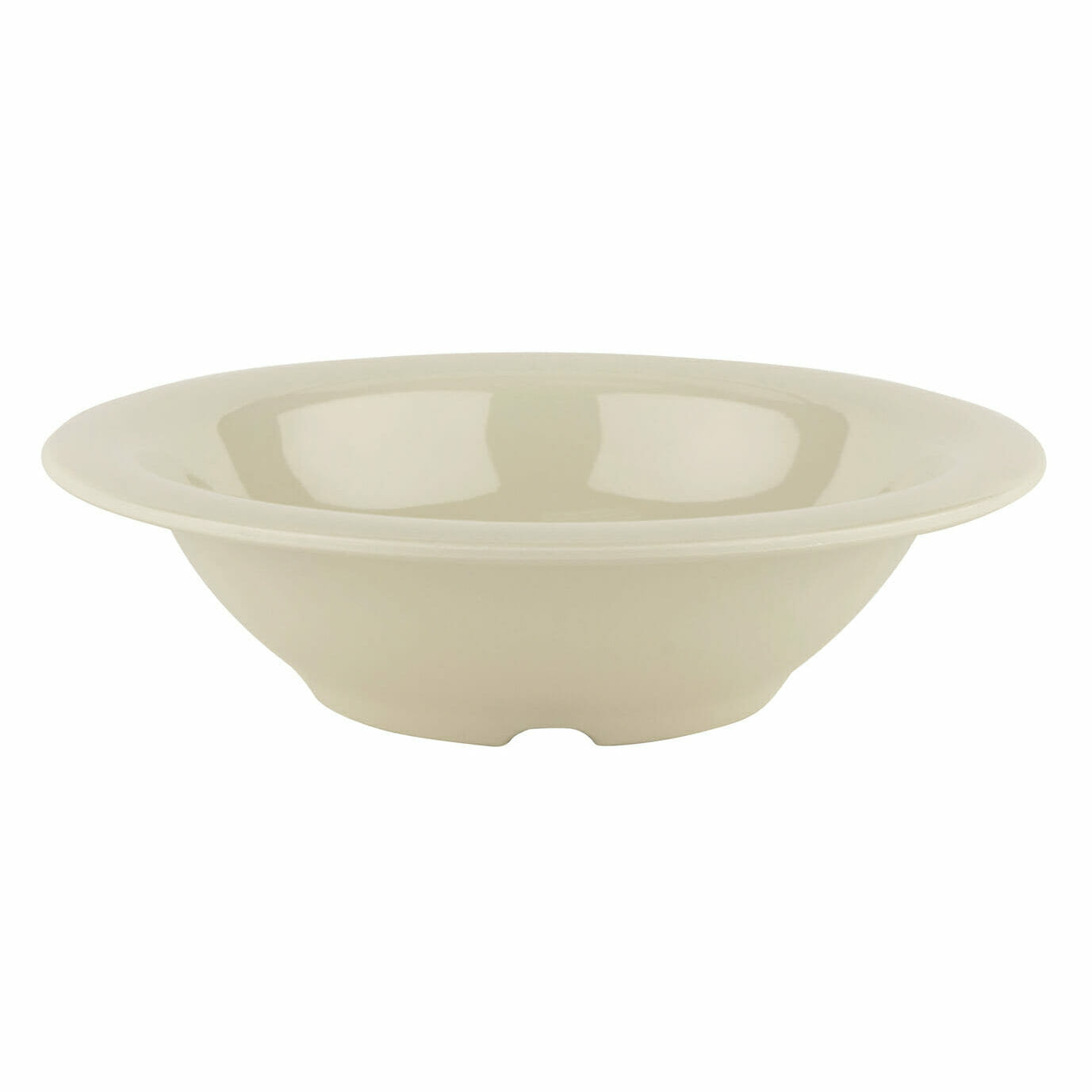 G.E.T. Enterprises B-127-DI Diamond Ivory 12 oz. Round Diamond Ivory Melamine Bowl