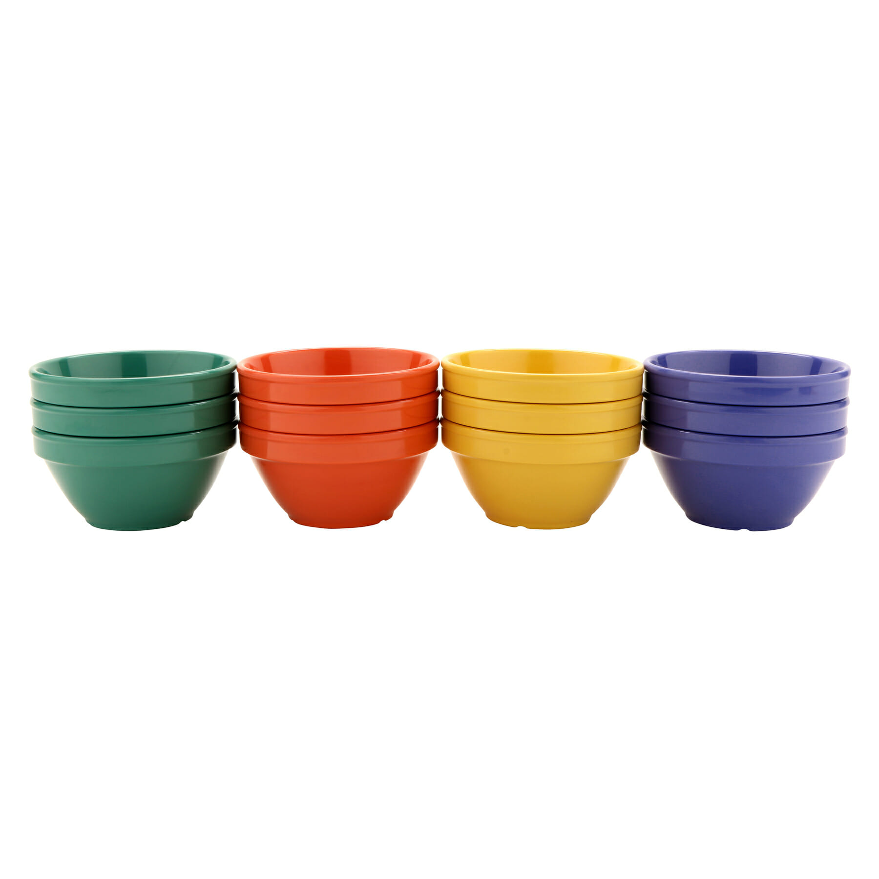 G.E.T. Enterprises BC-170-MIX Diamond Mardi Gras 8 oz. Round Multi Color Melamine Bowl