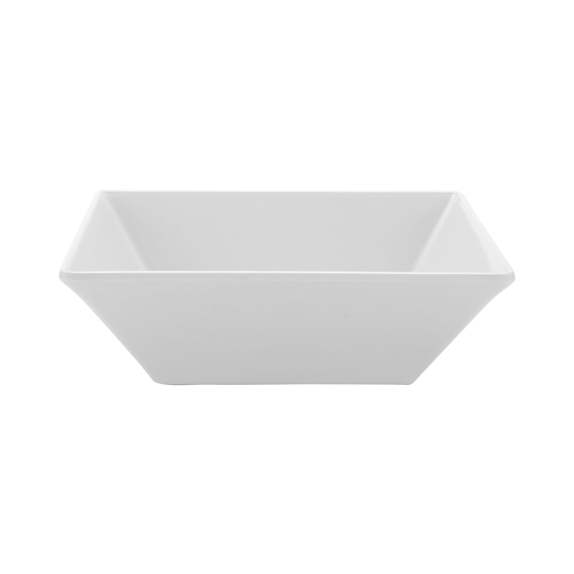 G.E.T. Enterprises ML-246-W Siciliano 51 oz. Square White Melamine Bowl
