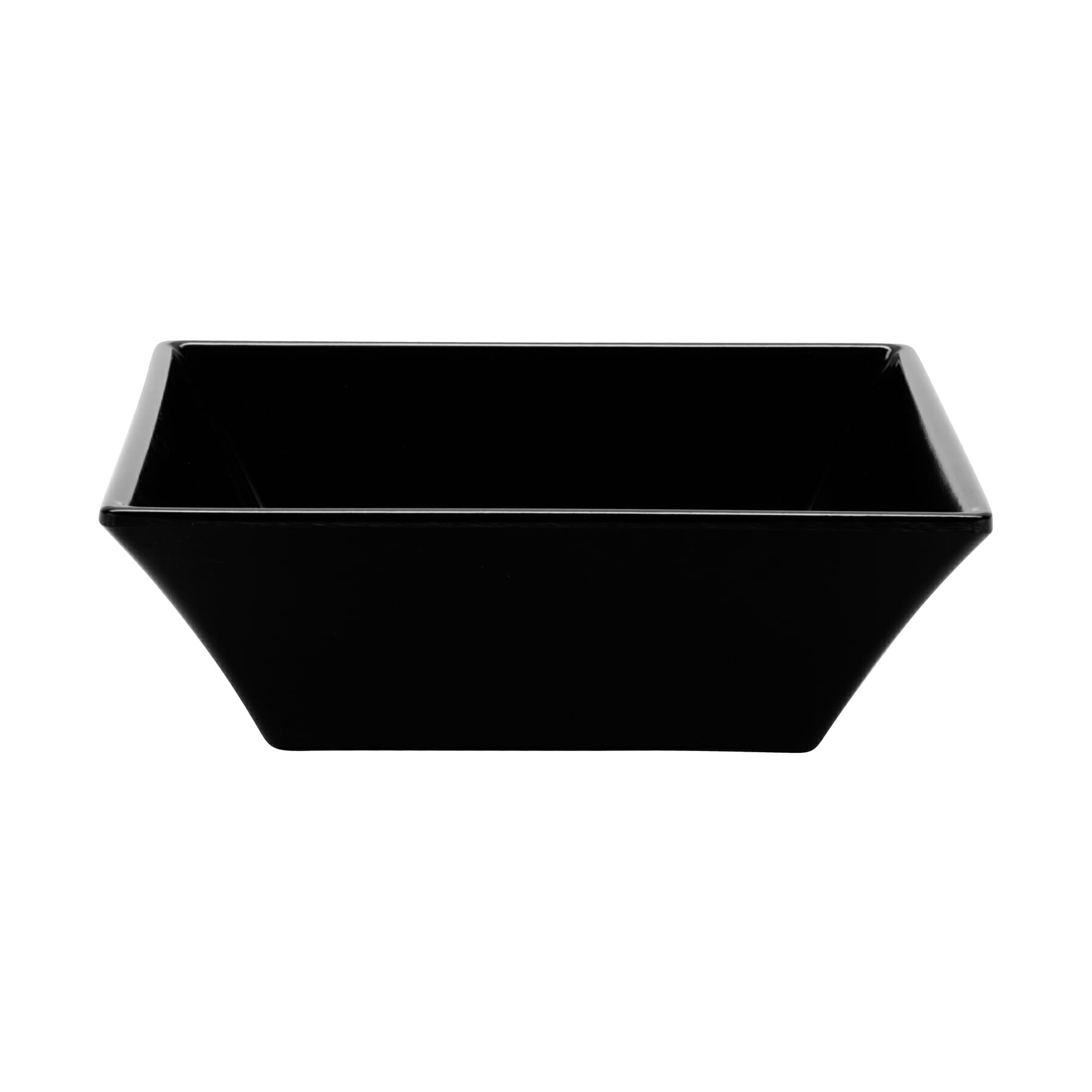 G.E.T. Enterprises ML-279-BK Siciliano 23 oz. Square Black Melamine Bowl