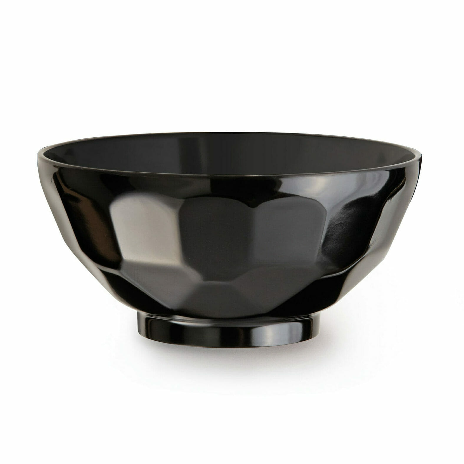 G.E.T. Enterprises RB-122-BK Fuji 11 oz. Round Black Melamine Bowl