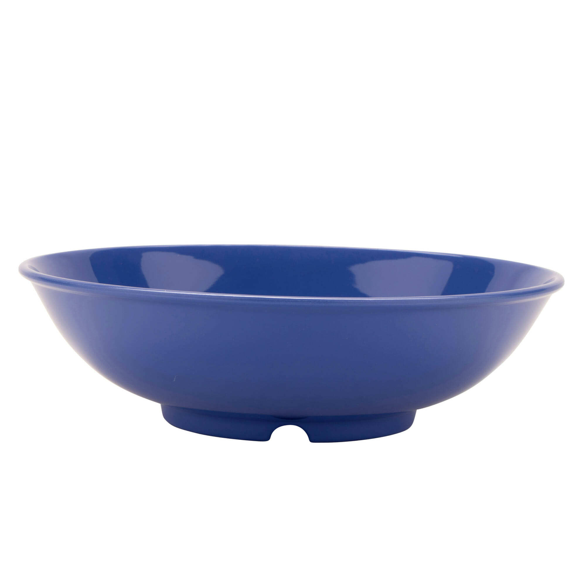 G.E.T. Enterprises B-48-PB Diamond Mardi Gras 60 oz. Round Peacock Blue Melamine Bowl