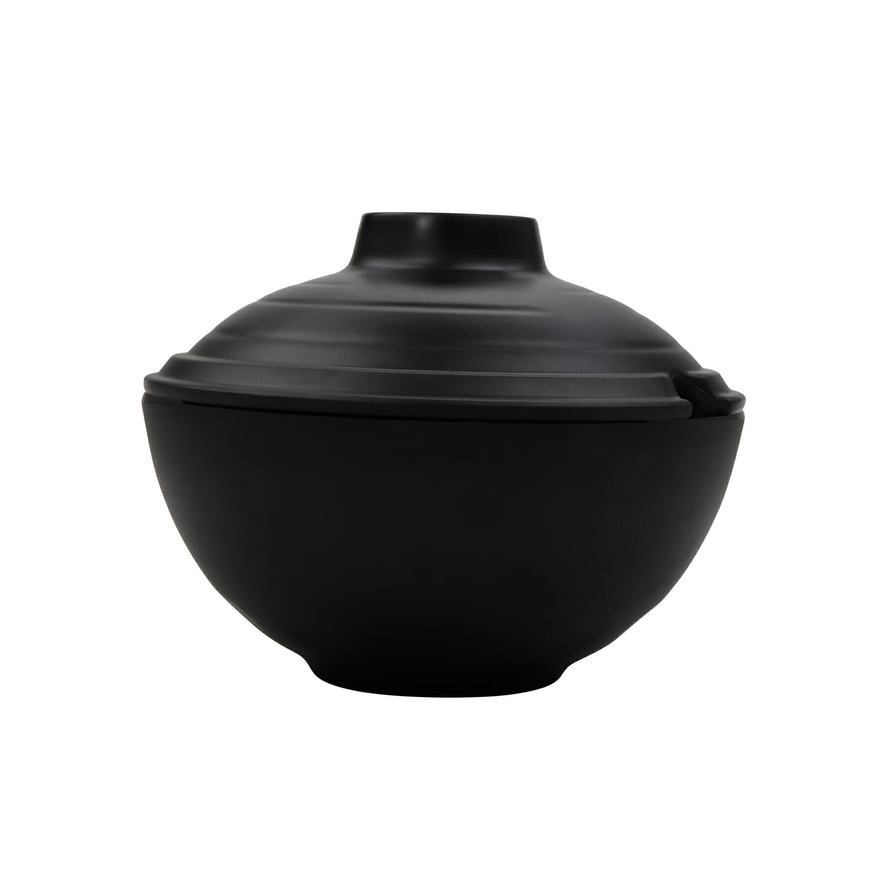G.E.T. Enterprises B-480-BK Nara 36 oz. Round Black Melamine Bowl