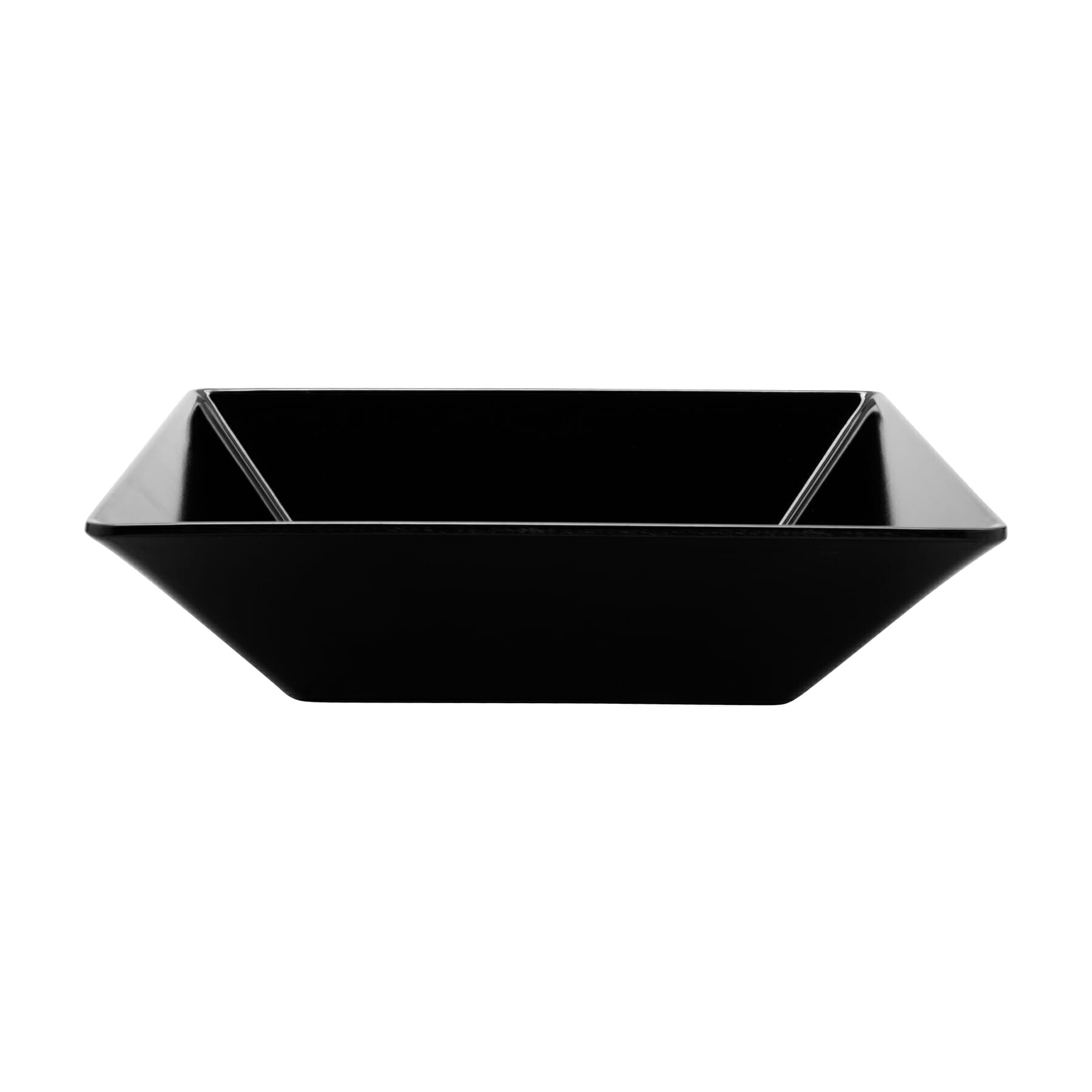 G.E.T. Enterprises ML-247-BK Siciliano 80 oz. Square Black Melamine Bowl