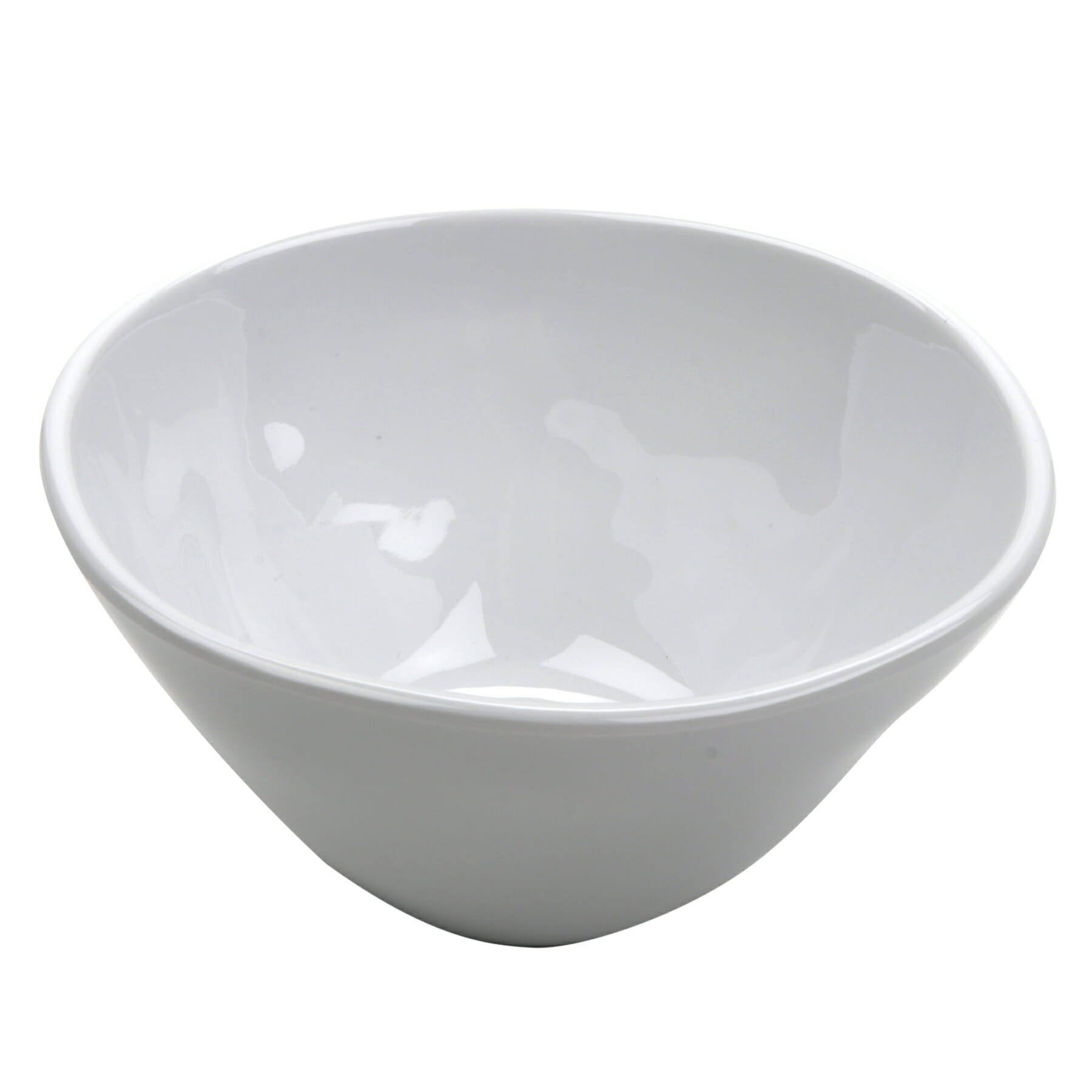 G.E.T. Enterprises B-22-AM-W Arctic Mill 22 oz. Round White Melamine Bowl