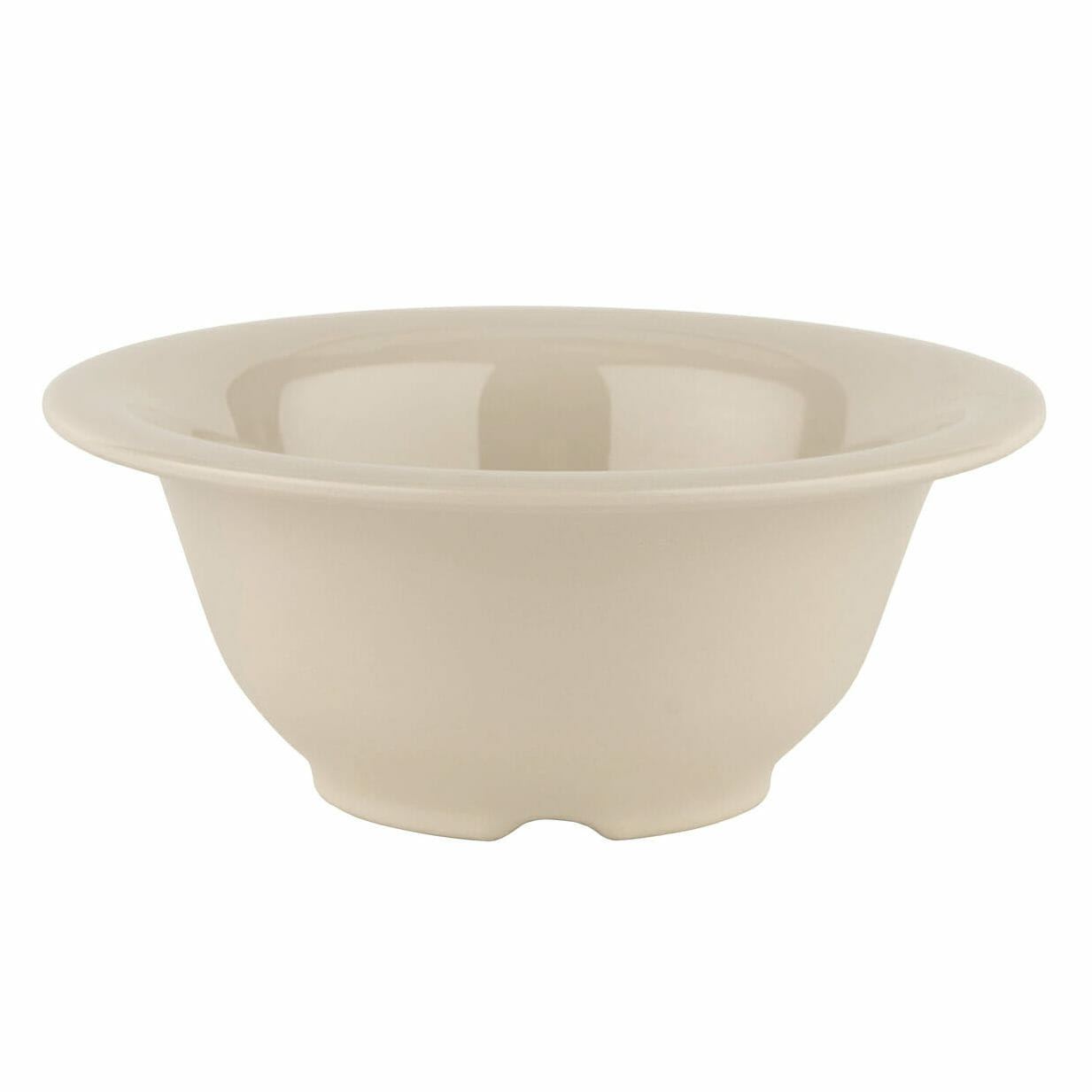 G.E.T. Enterprises B-105-DI Diamond Ivory 10 oz. Round Diamond Ivory Melamine Bowl