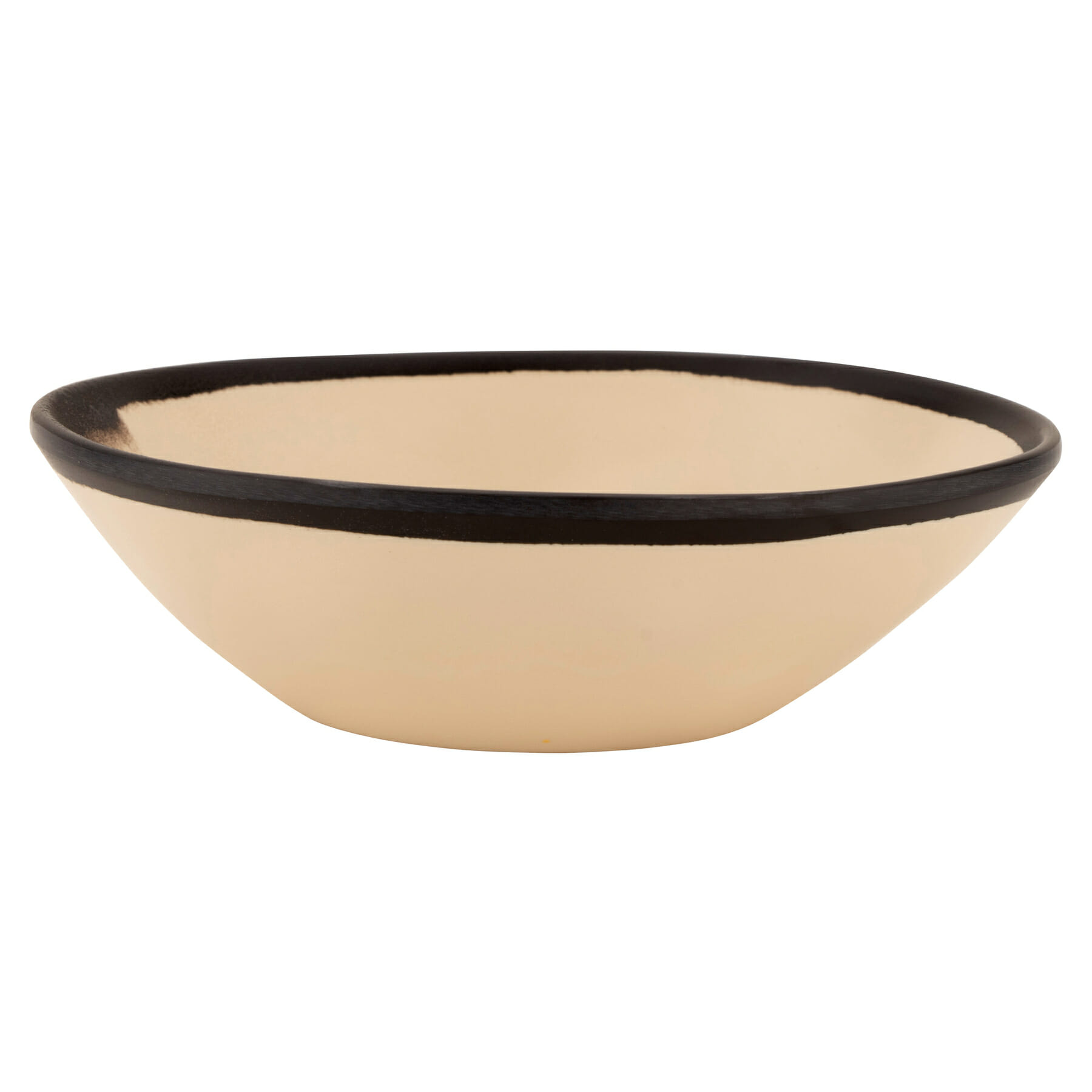 G.E.T. Enterprises B-180-MA Pottery Market Matte 16 oz. Round Manila Melamine Bowl