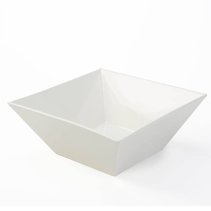American Metalcraft WFB12 193 oz. Square White Porcelain™ Prestige Bowl