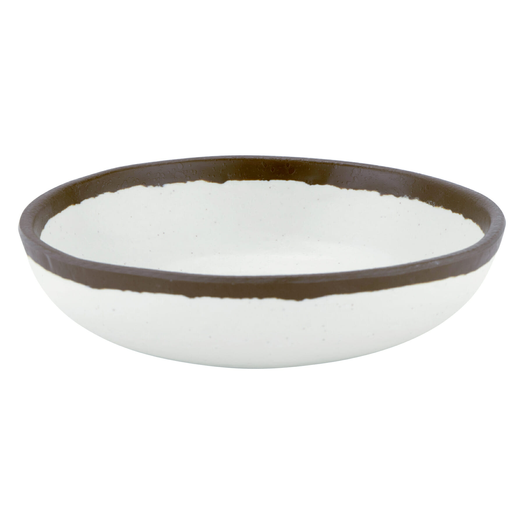 G.E.T. Enterprises B-300-CRM Pottery Market Glazed 14 oz. Round Cream Melamine Bowl