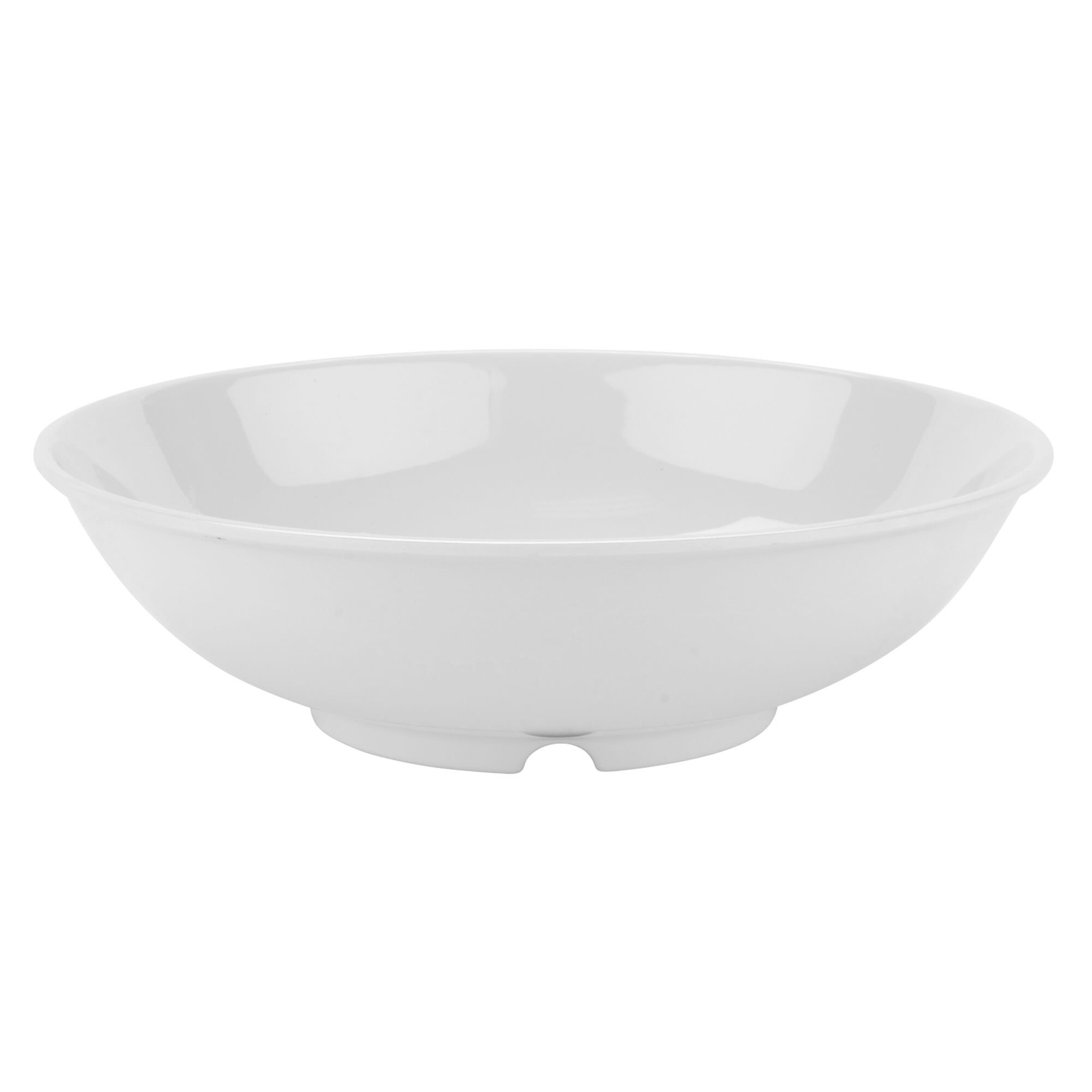 G.E.T. Enterprises B-48-DW Diamond White 60 oz. Round Diamond White Melamine Bowl
