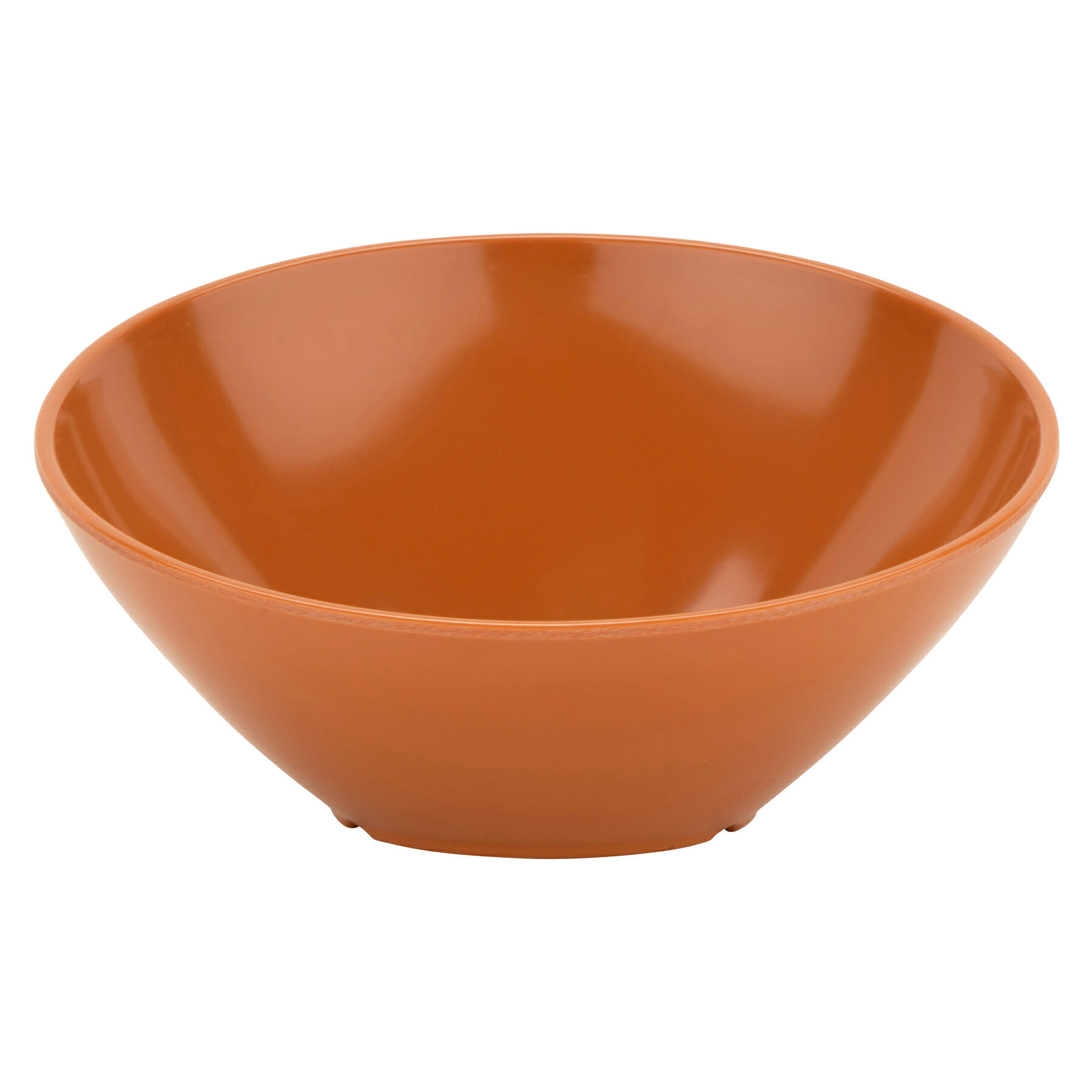 G.E.T. Enterprises B-788-PK Diamond Harvest 16 oz. Slanted Pumpkin Melamine Bowl