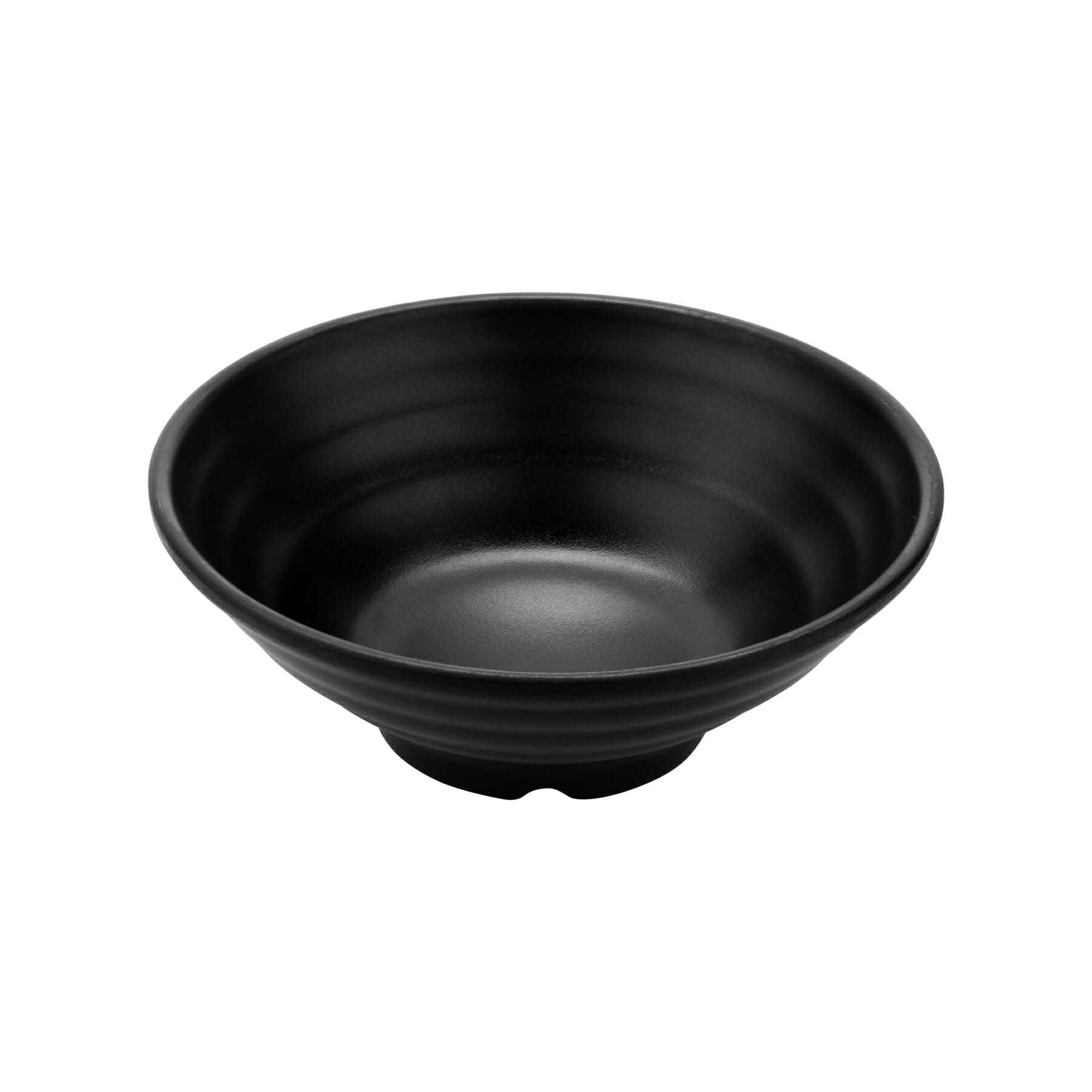 G.E.T. Enterprises B-549-BK Nara 48 oz. Round Black Melamine Bowl