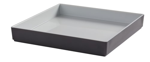 American Metalcraft UBS60GE 60 oz. Square Graphite Melamine Bowl