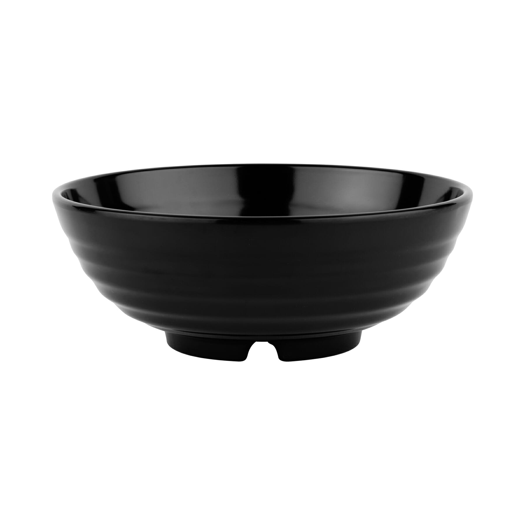 G.E.T. Enterprises B-787-BK Black Elegance 35 oz. Round Black Melamine Bowl
