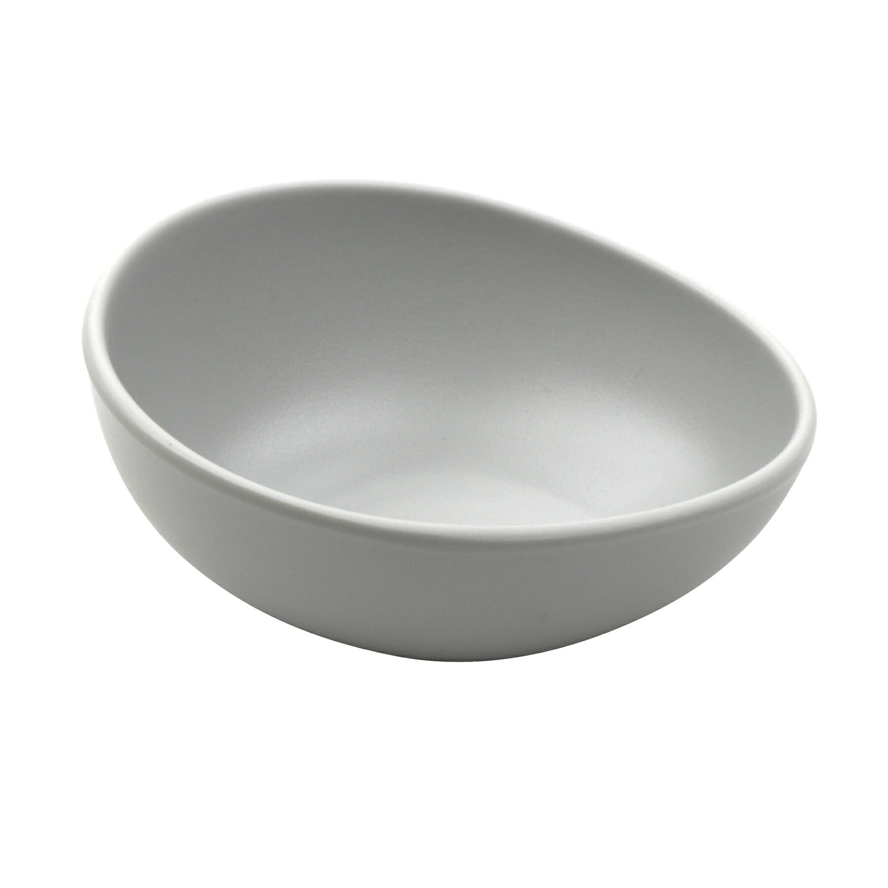 G.E.T. Enterprises B-7535-LG Riverstone 30 oz. Round Light Gray Melamine Bowl