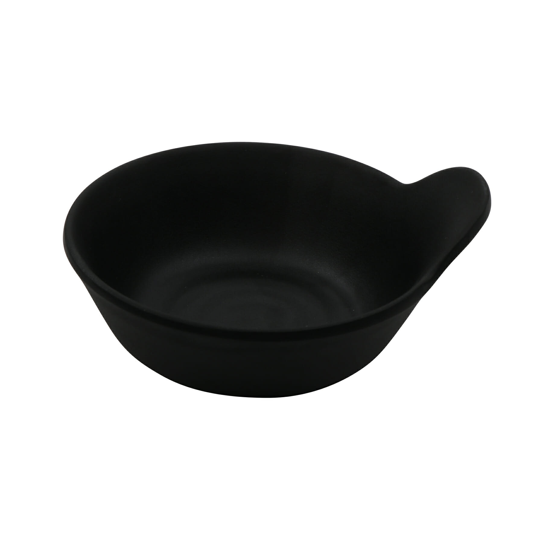 G.E.T. Enterprises B-70-BK Nara 7 oz. Round Black Melamine Bowl