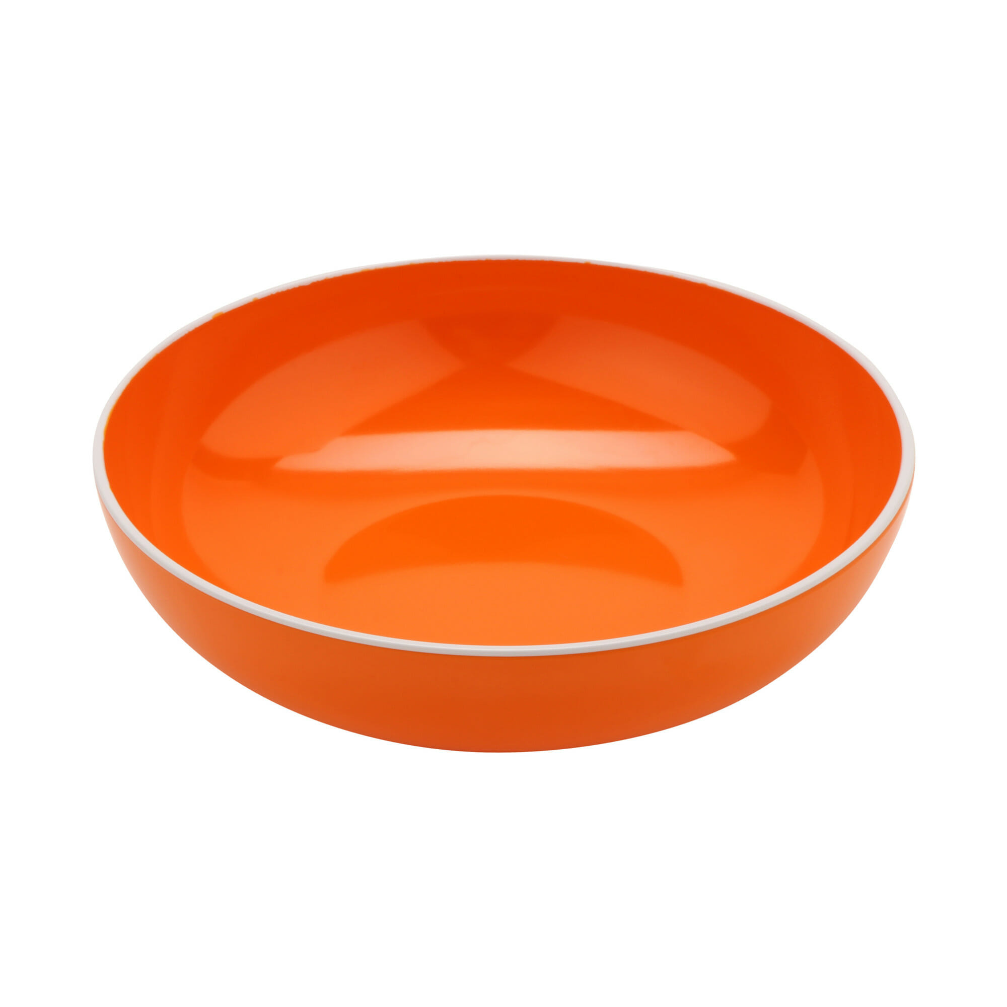 G.E.T. Enterprises B-46-TG Settlement Oasis 54 oz. Round Tangerine Melamine Bowl