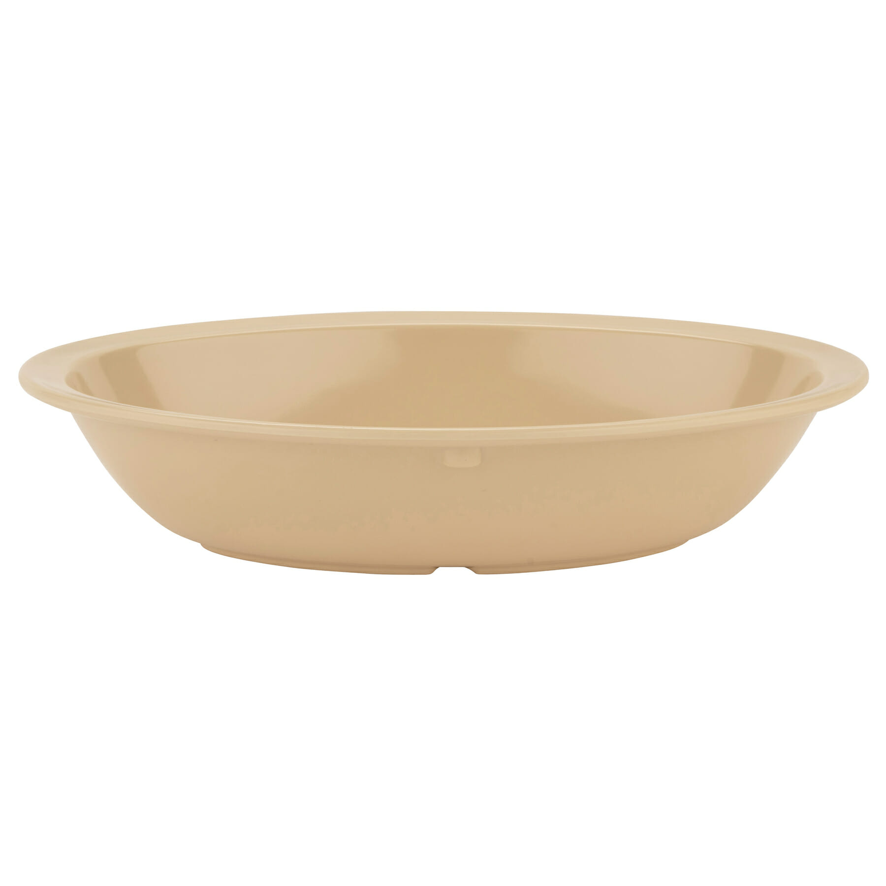 G.E.T. Enterprises DN-332-T Supermel 32 oz. Oval Tan Melamine Bowl