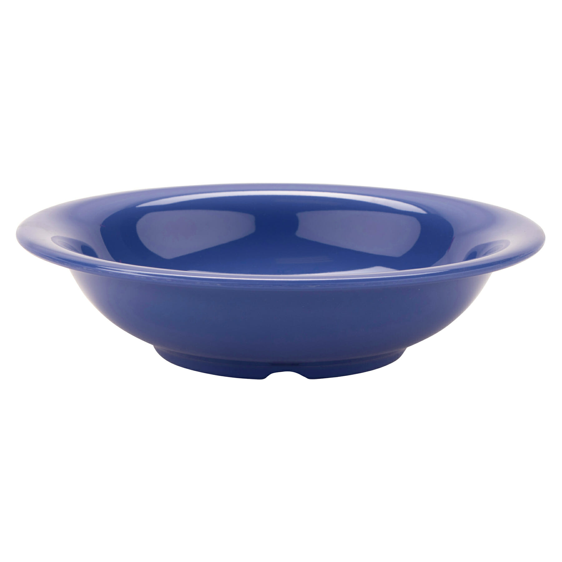 G.E.T. Enterprises B-167-PB Diamond Mardi Gras 16 oz. Round Peacock Blue Melamine Bowl