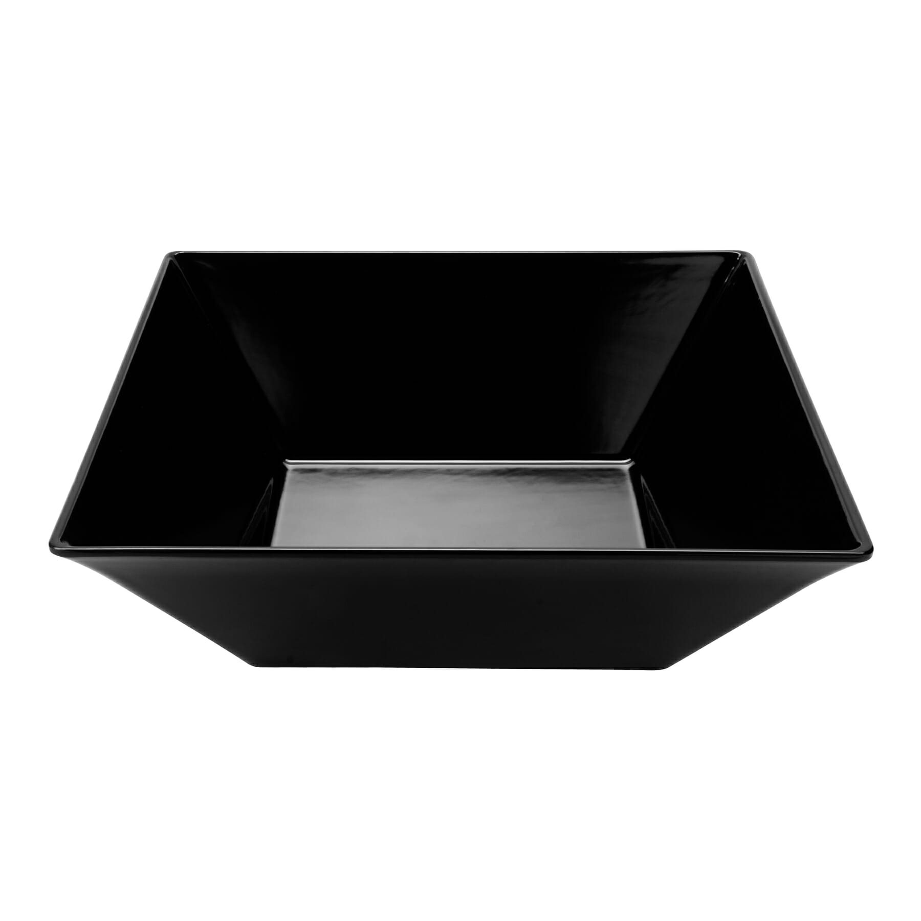 G.E.T. Enterprises ML-249-BK Siciliano 12.8 Qt. Square Black Melamine Bowl