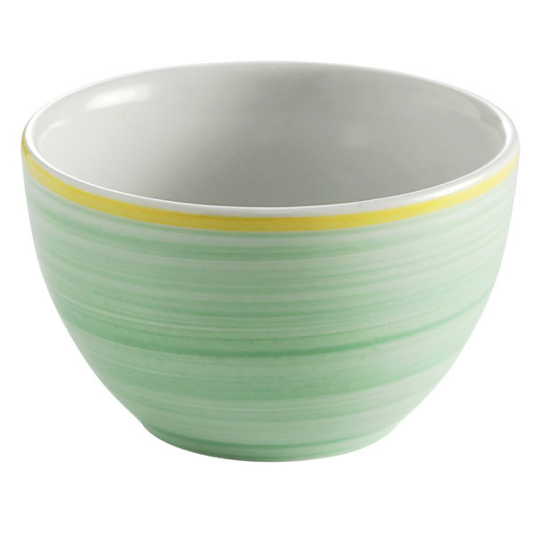 G.E.T. Enterprises PA1603904524 Corona Calypso 8-4/5 oz. Round Green Porcelain Bouillon Cup