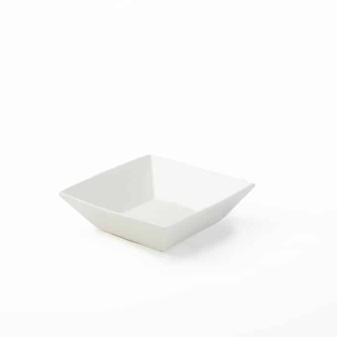 American Metalcraft SQB88 48 oz. Square White Porcelain Prestige™ Bowl